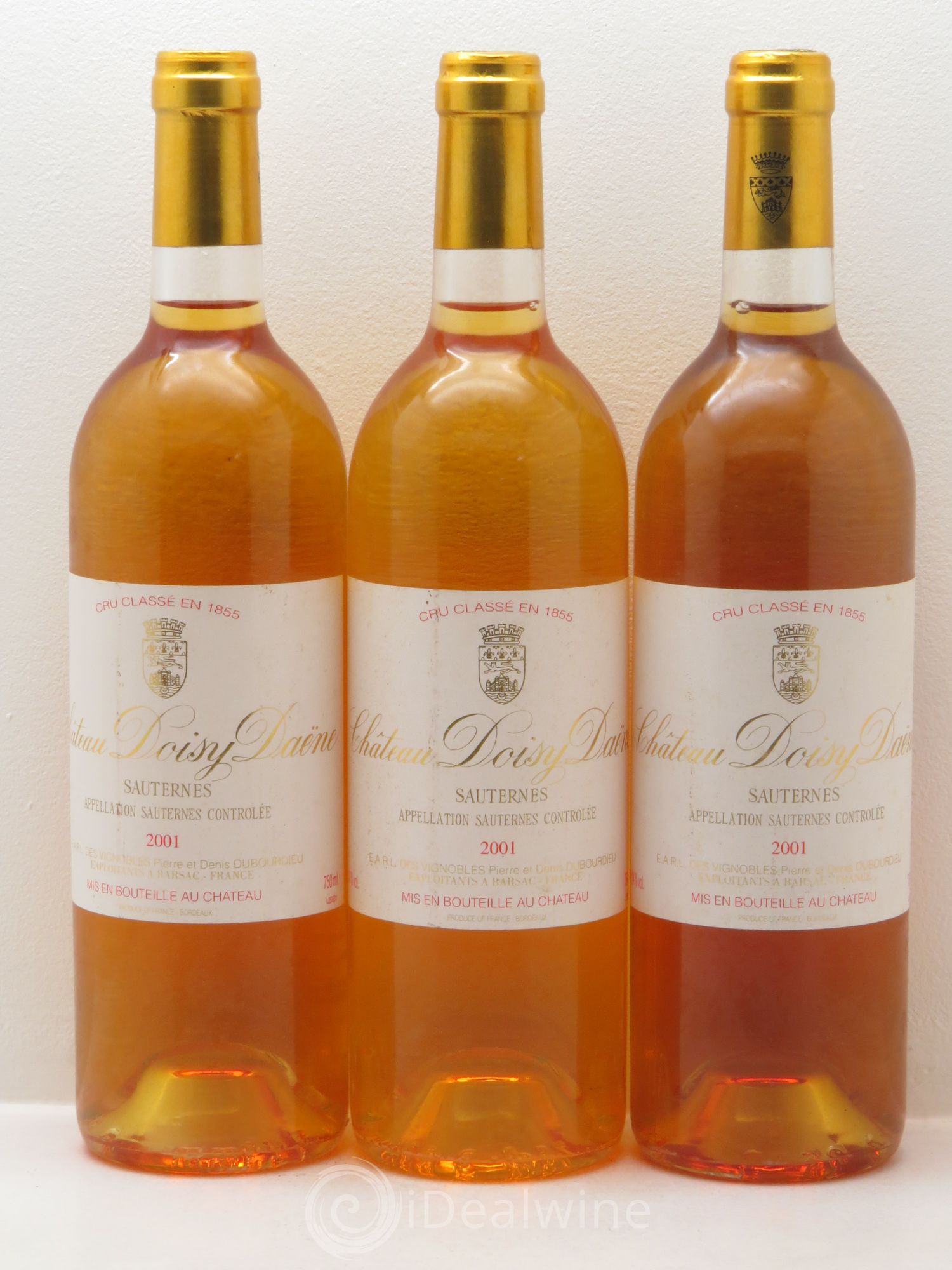 Château Doisy Daëne 2ème Grand Cru Classé 2001 - Lotto di 3 bottiglie - 0