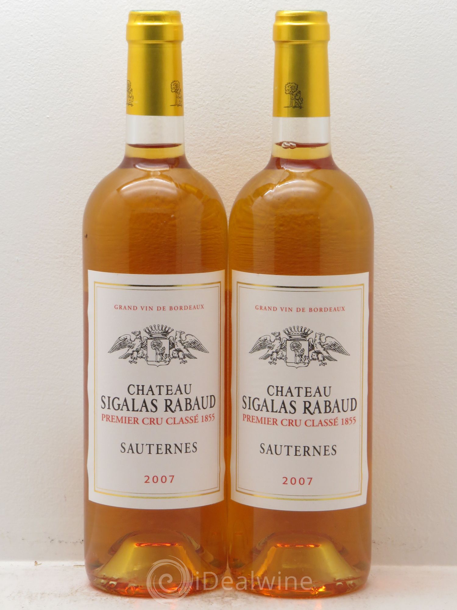 Château Sigalas Rabaud 1er Grand Cru Classé 2007 - Lotto di 2 bottiglie - 0
