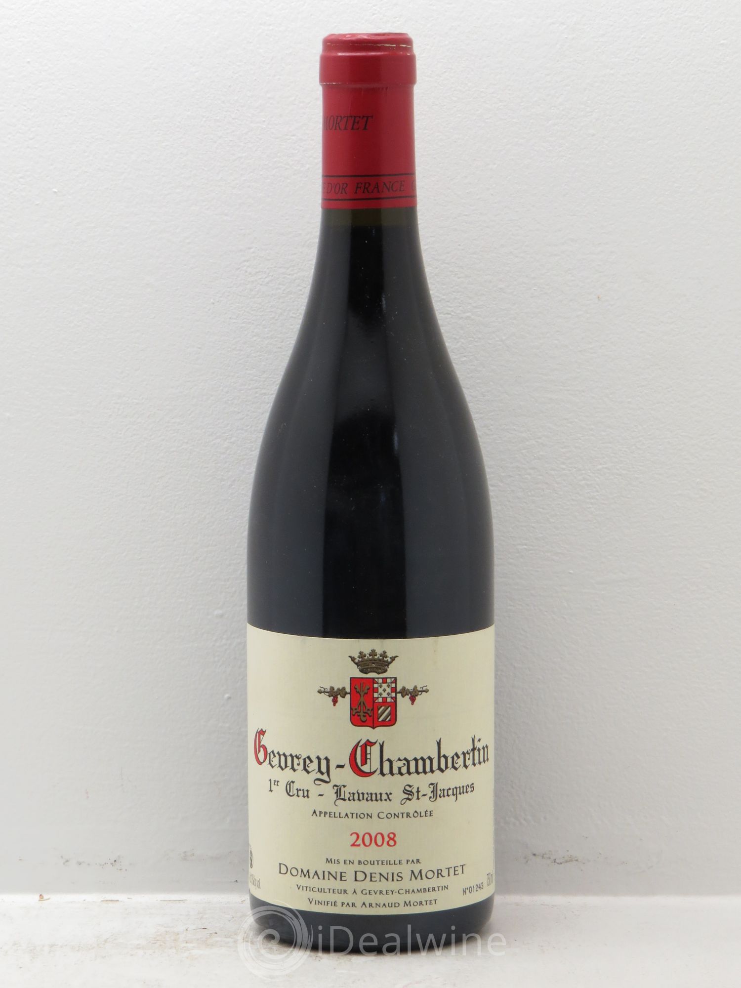 Gevrey-Chambertin 1er Cru Lavaux Saint Jacques Denis Mortet (Domaine) 2008 - Lot de 1 bouteille - 0