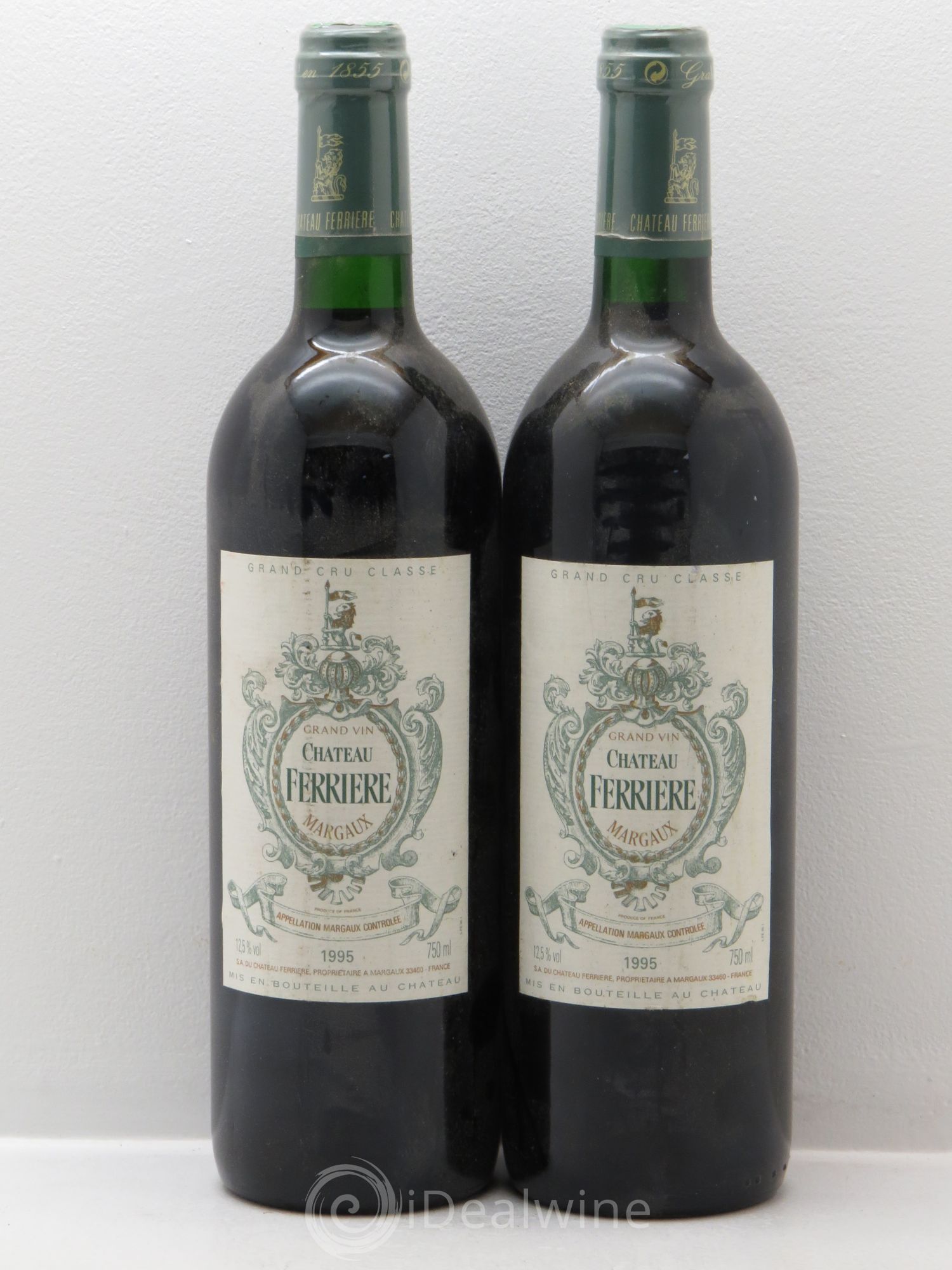 Château Ferrière 3ème Grand Cru Classé 1995 - Lot de 2 bouteilles - 0