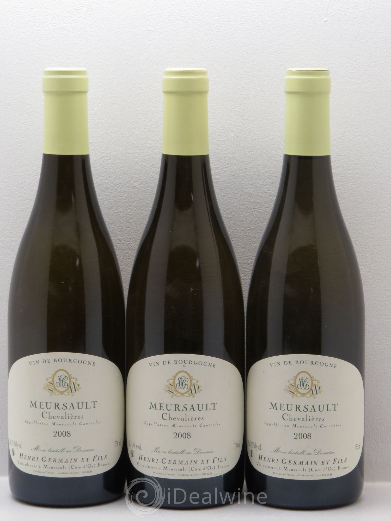 Meursault Chevalières - Henri Germain 2008 - Posten von 3 Flaschen - 0