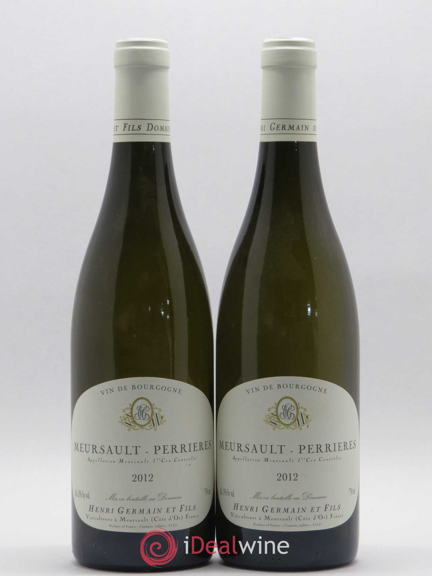 Meursault 1er Cru Perrières Henri Germain 2012 - Lot de 2 bouteilles - 0