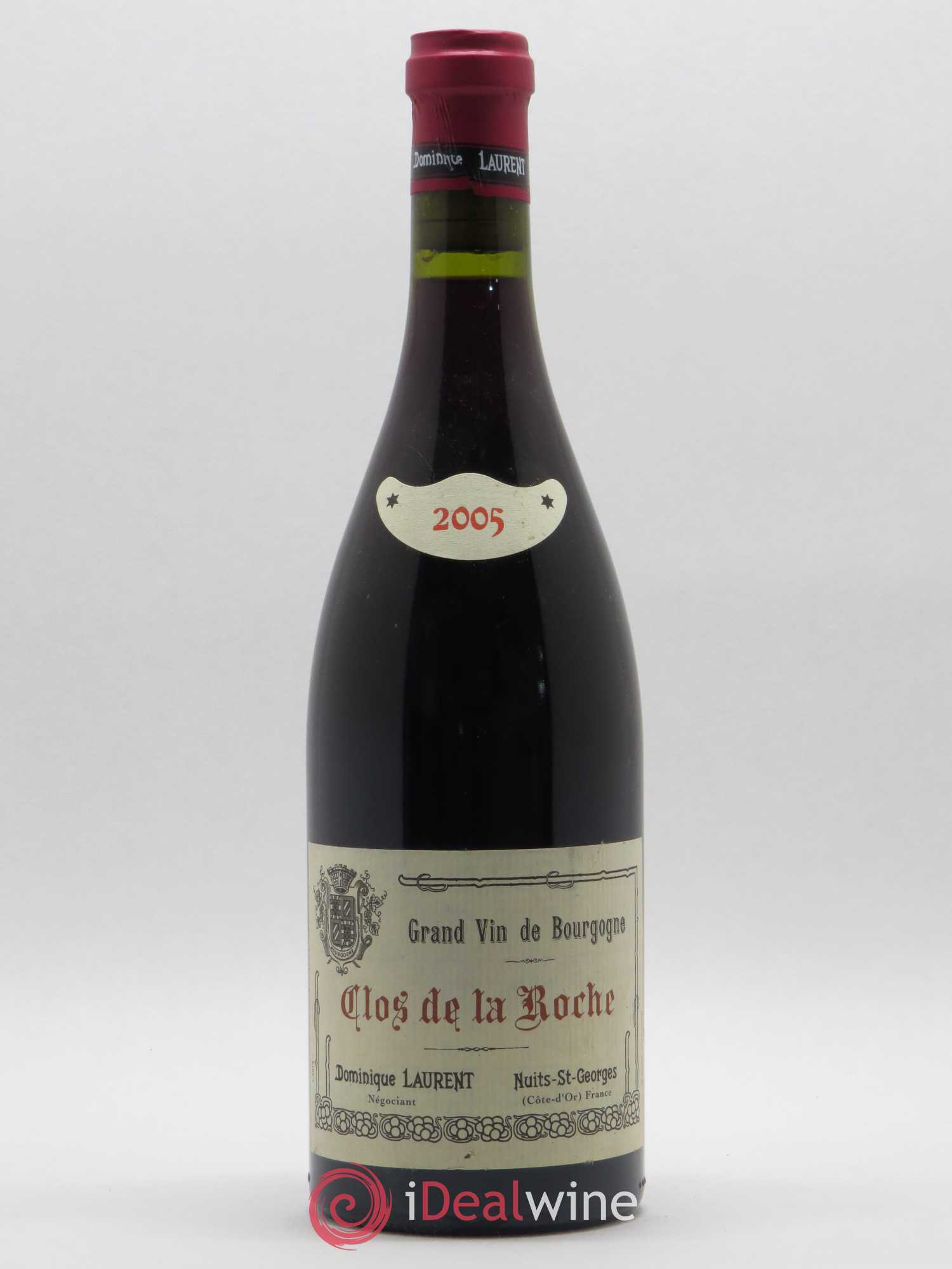 Clos de la Roche Grand Cru Vieilles vignes Intra-muros Dominique Laurent 2005 - Lot de 1 bouteille - 0