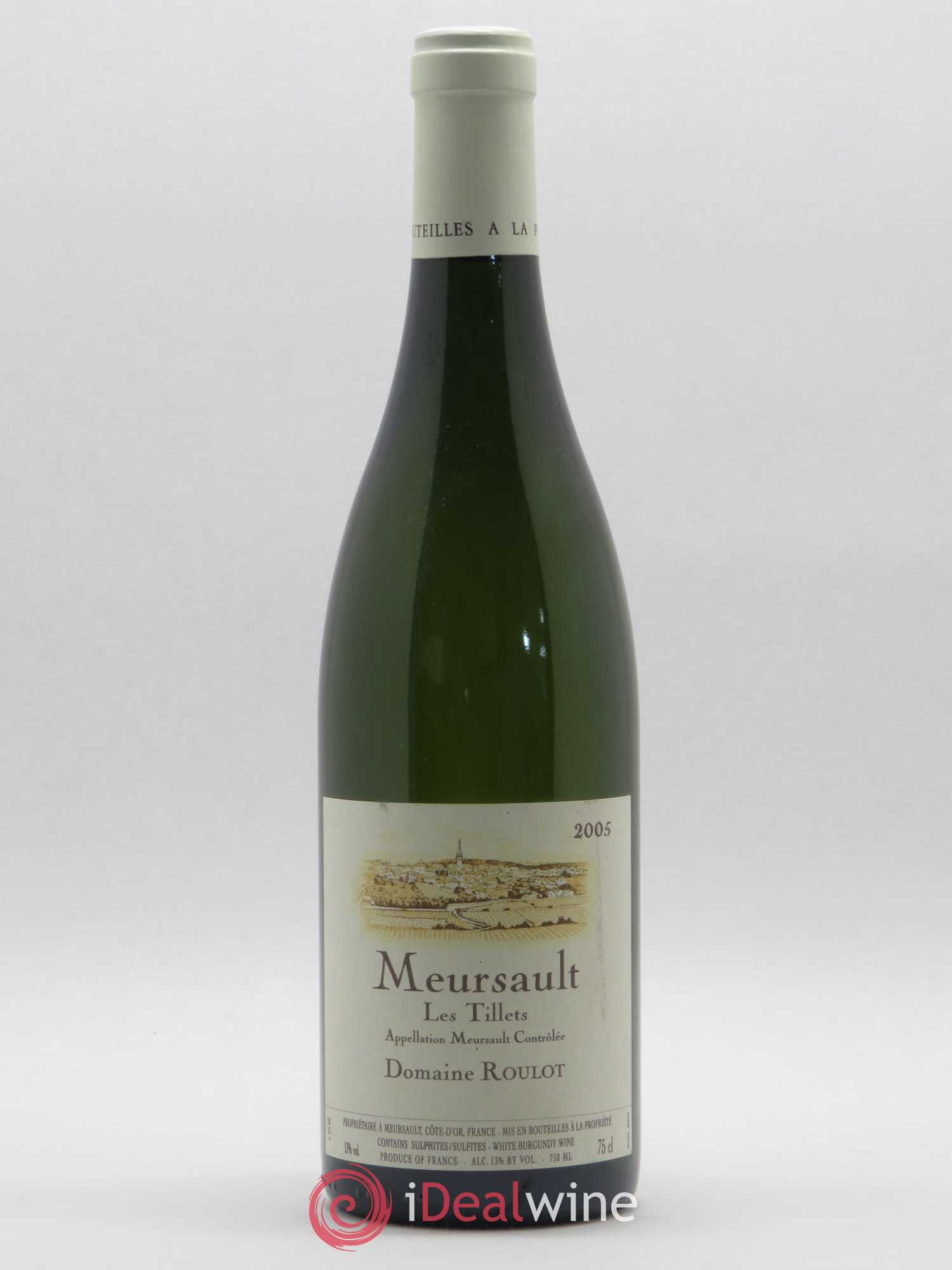 Meursault Les Tillets Roulot (Domaine) 2005 - Lot de 1 bouteille - 0