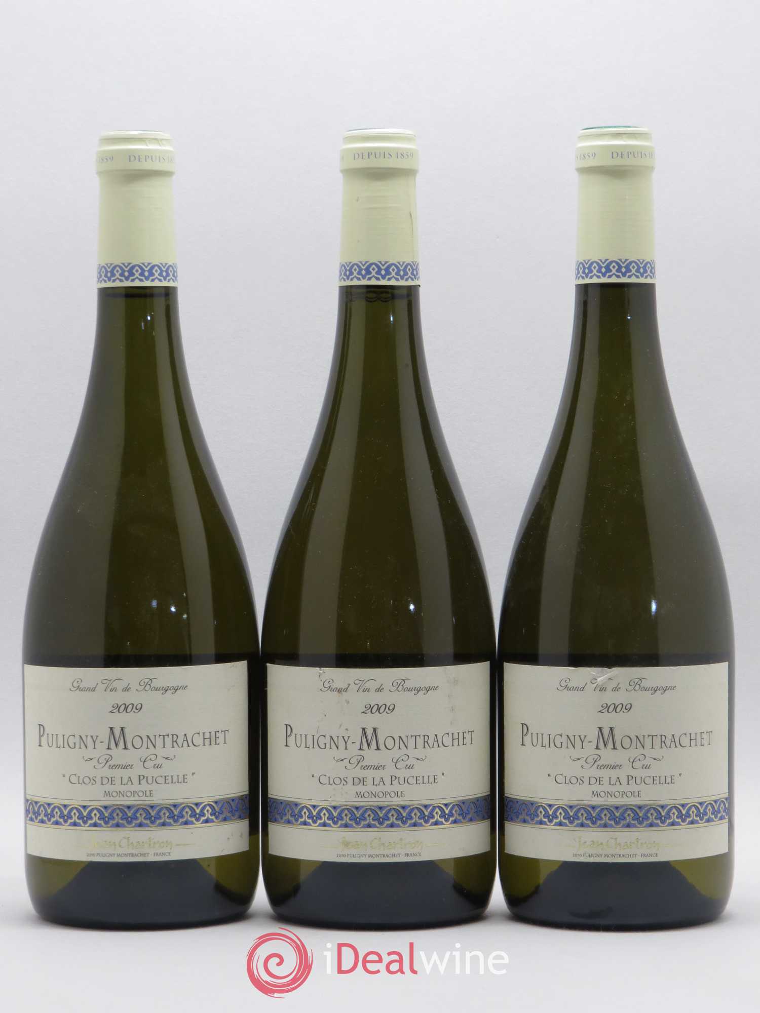 Puligny-Montrachet 1er Cru Clos de la Pucelle Jean Chartron (Domaine) 2009 - Lot de 3 bouteilles - 0