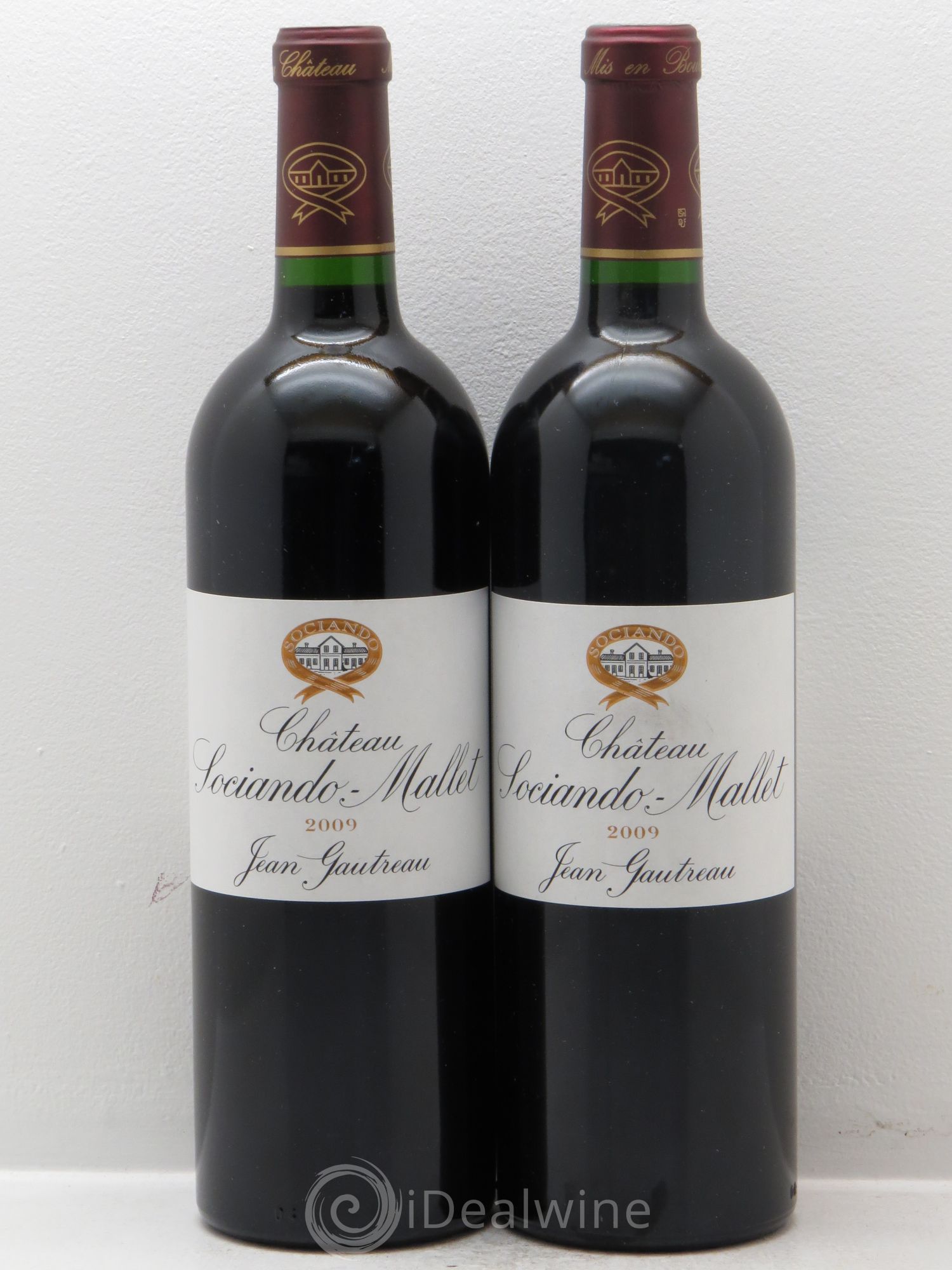 Château Sociando Mallet 2009 - Lot de 2 bouteilles - 0