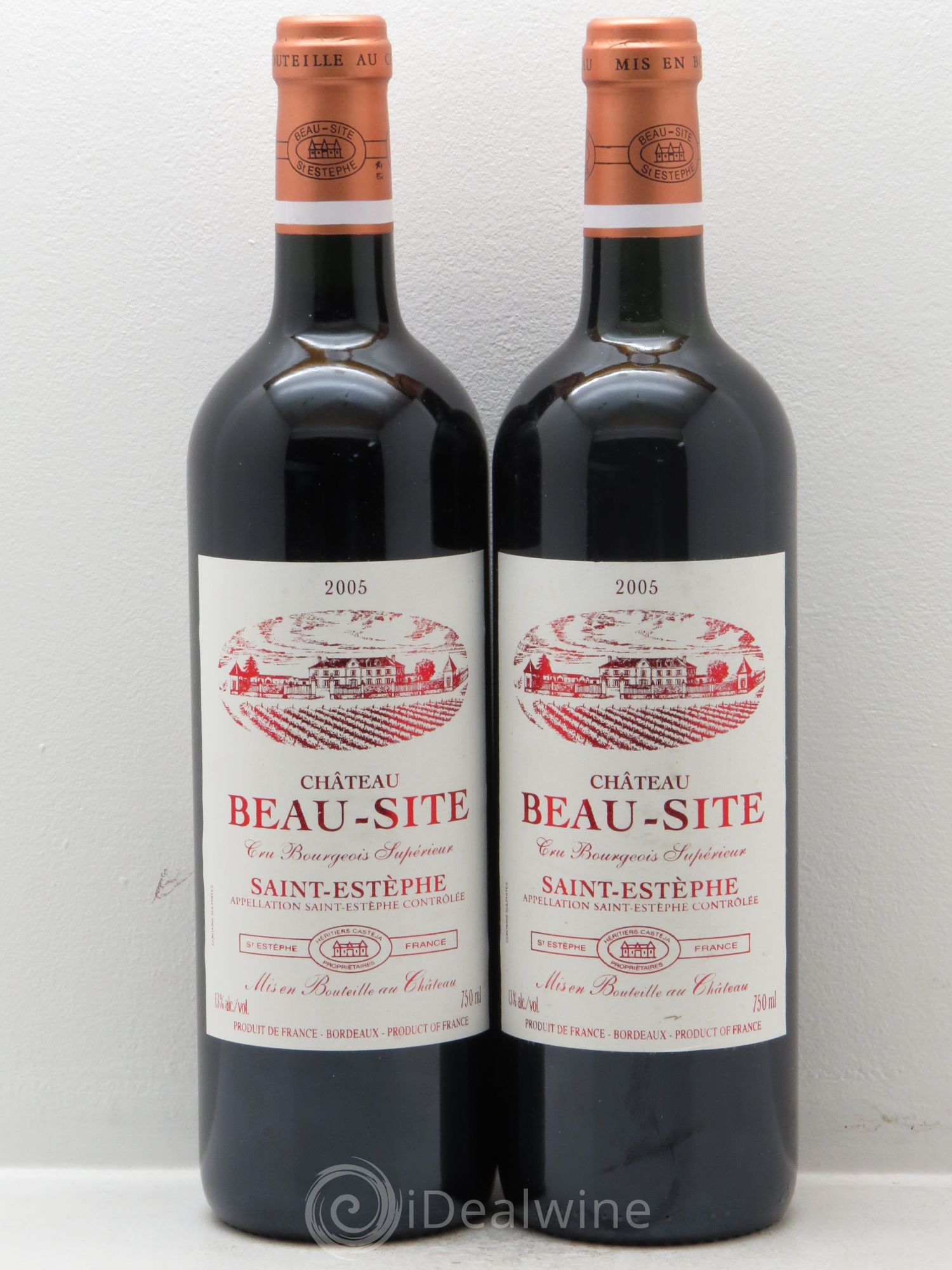 Château Beau Site Cru Bourgeois 2005 - Lot de 2 bouteilles - 0