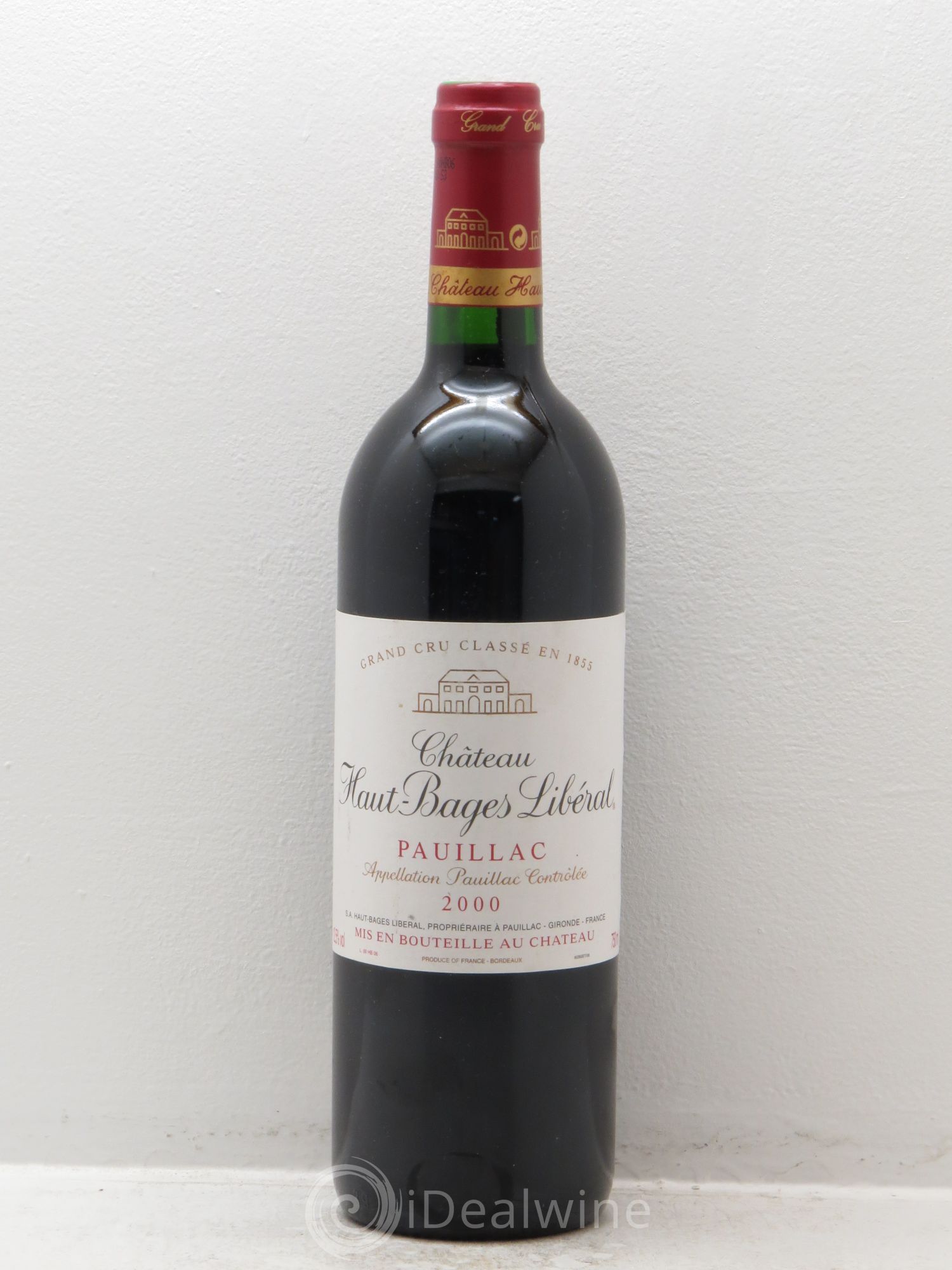 Château Haut Bages Libéral 5ème Grand Cru Classé 2000 - Lot de 1 bouteille - 0