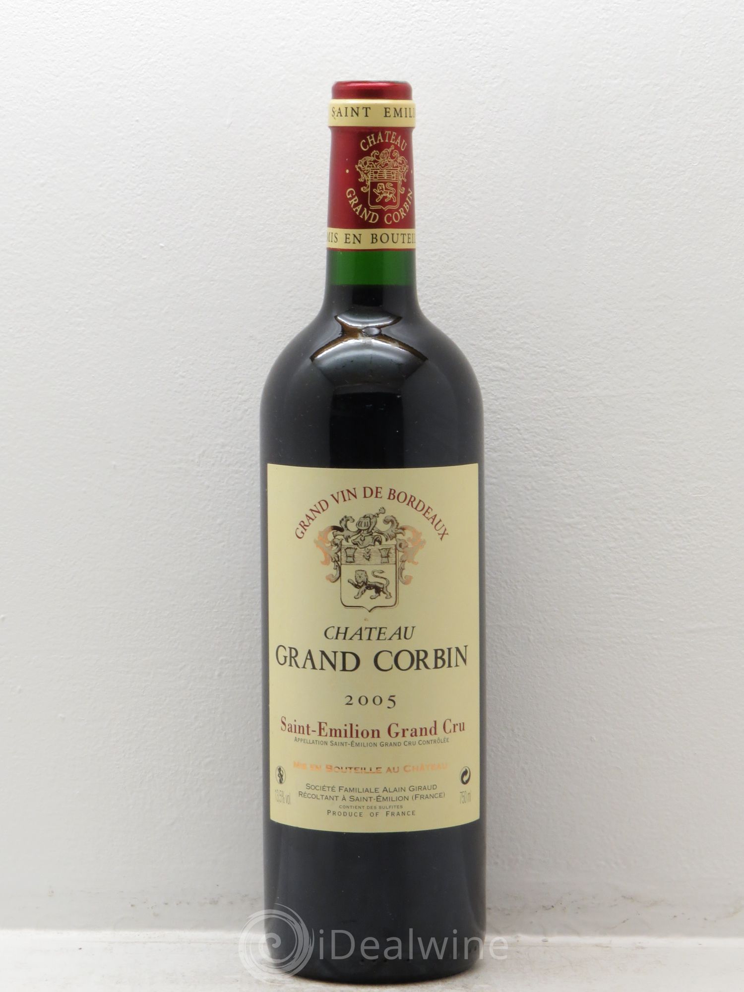 Château Grand Corbin Grand Cru Classé (sans prix de réserve) 2005 - Lot de 1 bouteille - 0