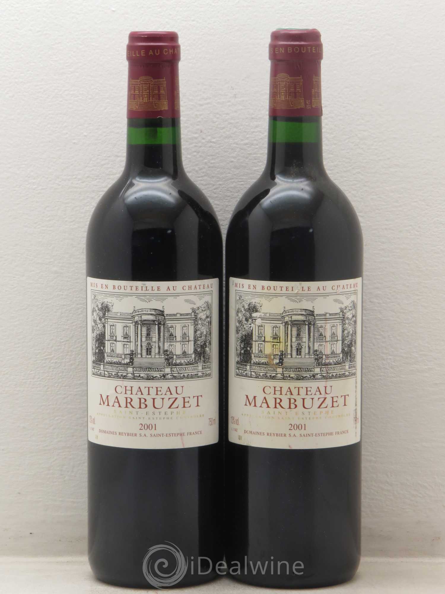 Château de Marbuzet Cru Bourgeois 2001 - Lot de 2 bouteilles - 0