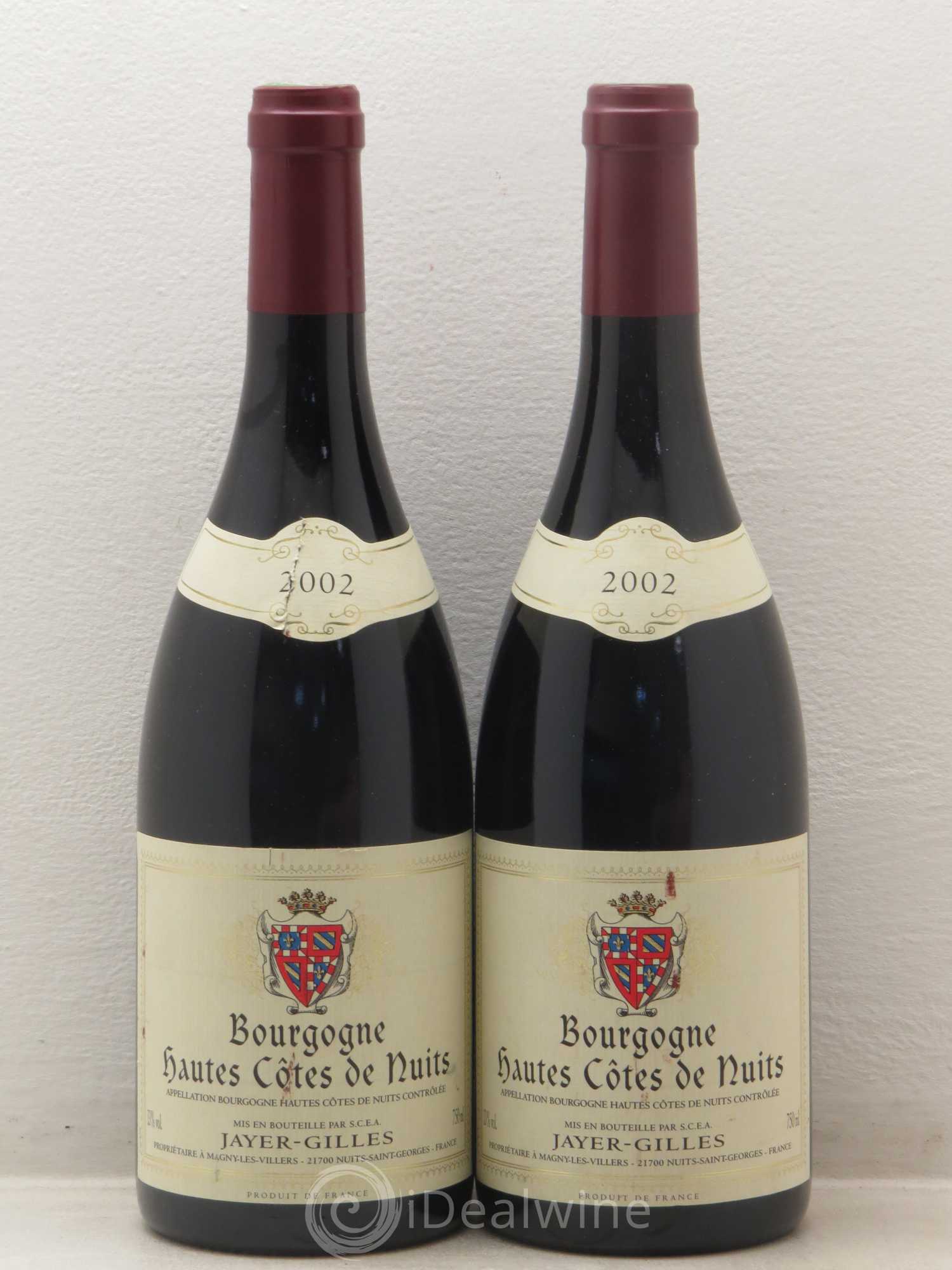 Hautes-Côtes de Nuits Hoffmann-Jayer (anciennement Jayer-Gilles) 2002 - Lot de 2 bouteilles - 0