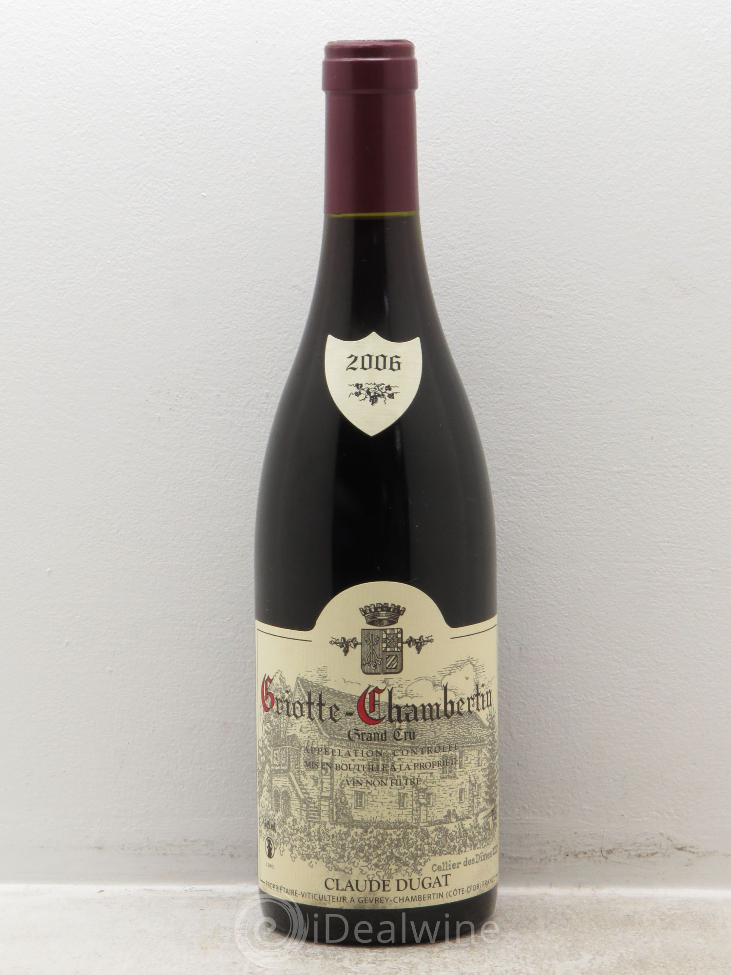 Griotte-Chambertin Grand Cru Claude Dugat 2006 - Lot de 1 bouteille - 0