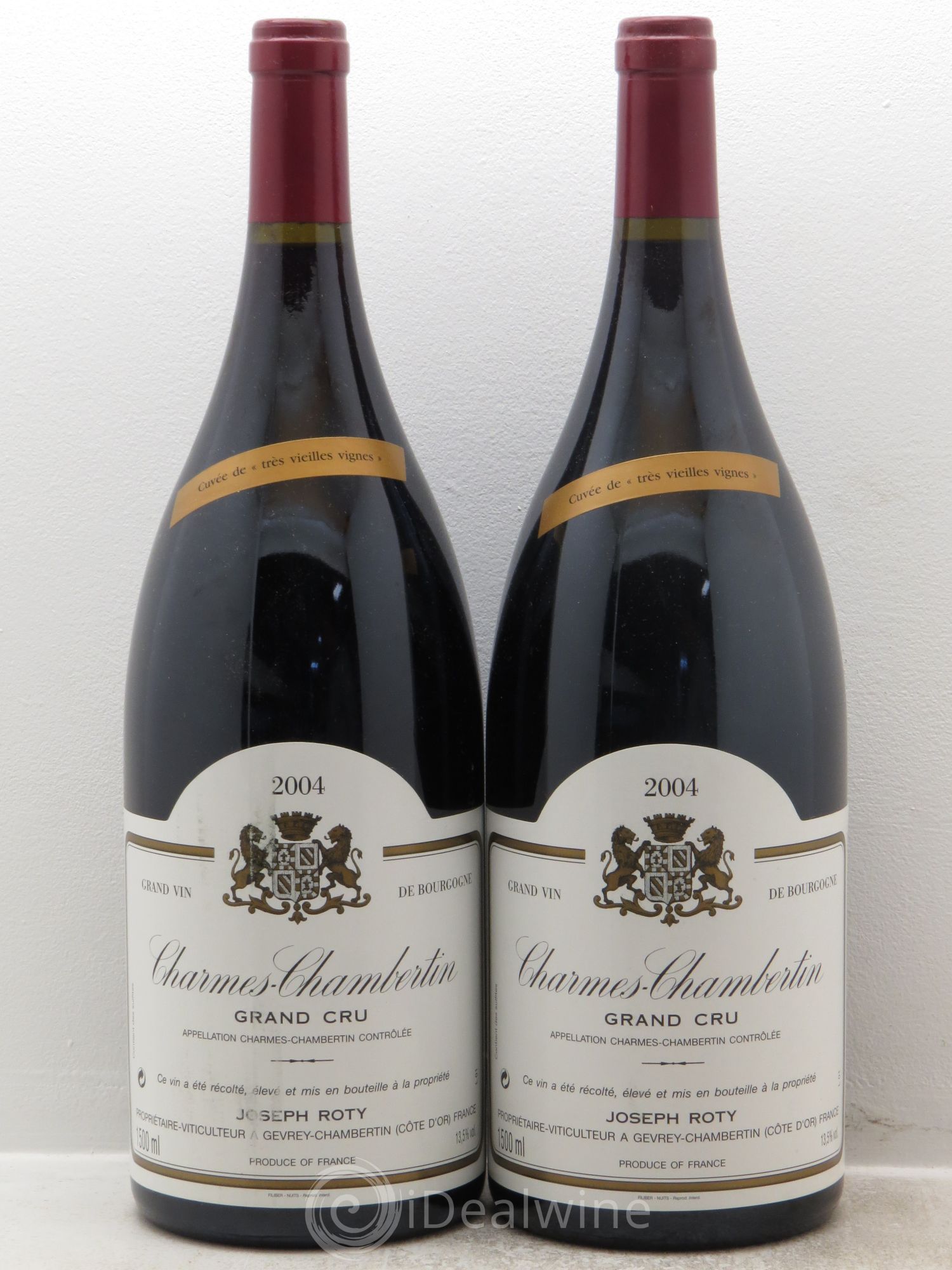 Charmes-Chambertin Grand Cru Très vieilles vignes Joseph Roty (Domaine) 2004 - Lot de 2 magnums - 0