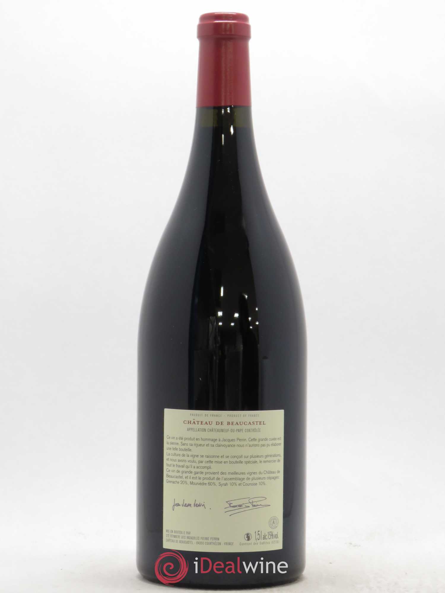 Châteauneuf-du-Pape Château de Beaucastel Hommage à Jacques Perrin Famille Perrin 2009 - Lot de 1 magnum - 1