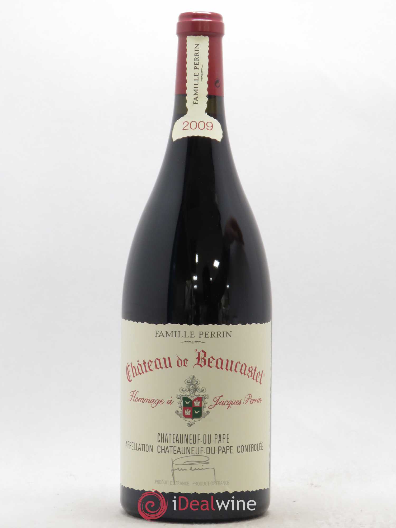 Châteauneuf-du-Pape Château de Beaucastel Hommage à Jacques Perrin Famille Perrin 2009 - Lot de 1 magnum - 0