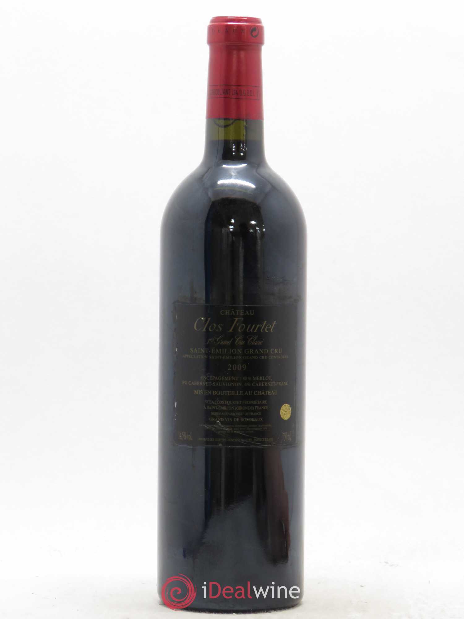 Clos Fourtet 1er Grand Cru Classé B 2009 - Lot de 1 bouteille - 1
