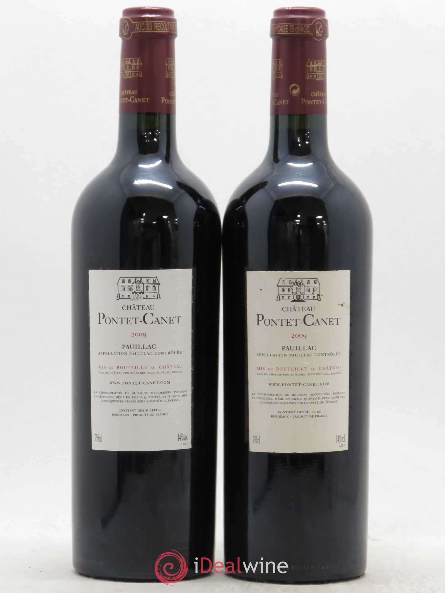 Château Pontet Canet 5ème Grand Cru Classé 2009 - Lot de 2 bouteilles - 1