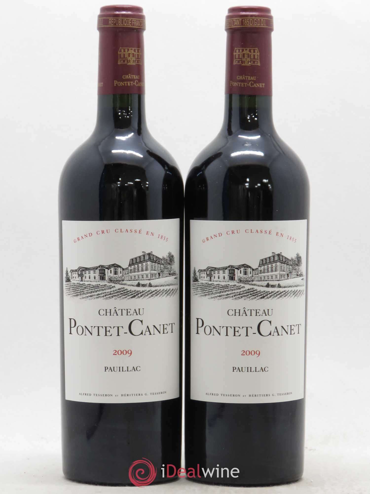 Château Pontet Canet 5ème Grand Cru Classé 2009 - Lot de 2 bouteilles - 0