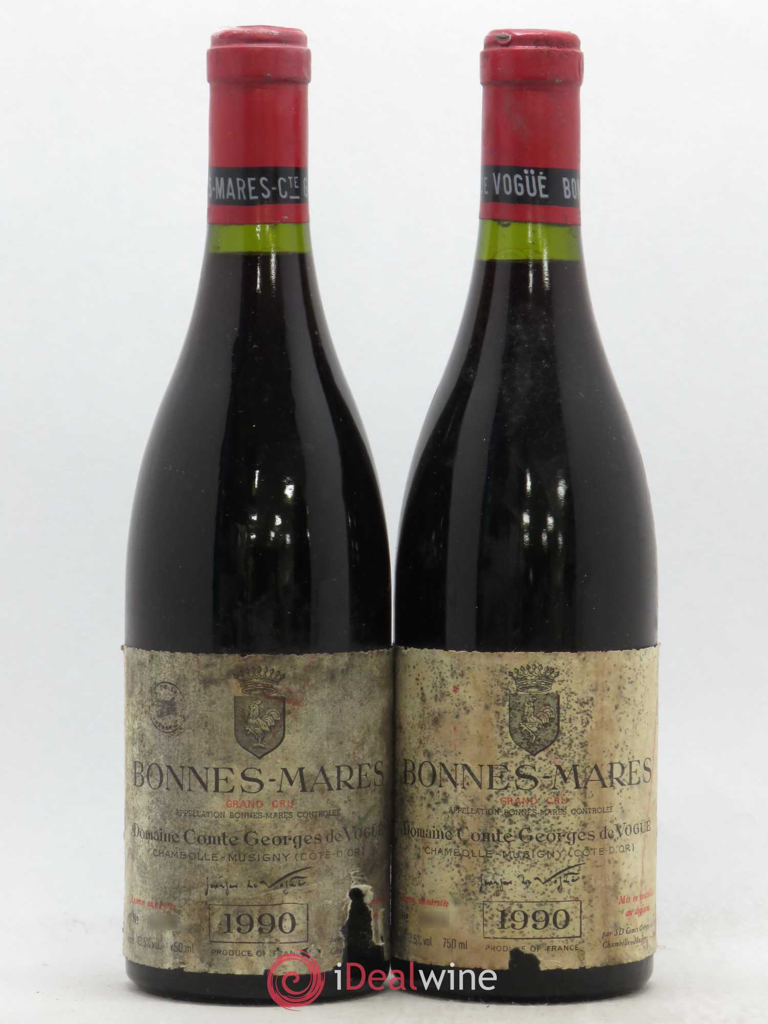 Bonnes-Mares Grand Cru Comte Georges de Vogüé 1990 - Lot de 2 bouteilles - 0
