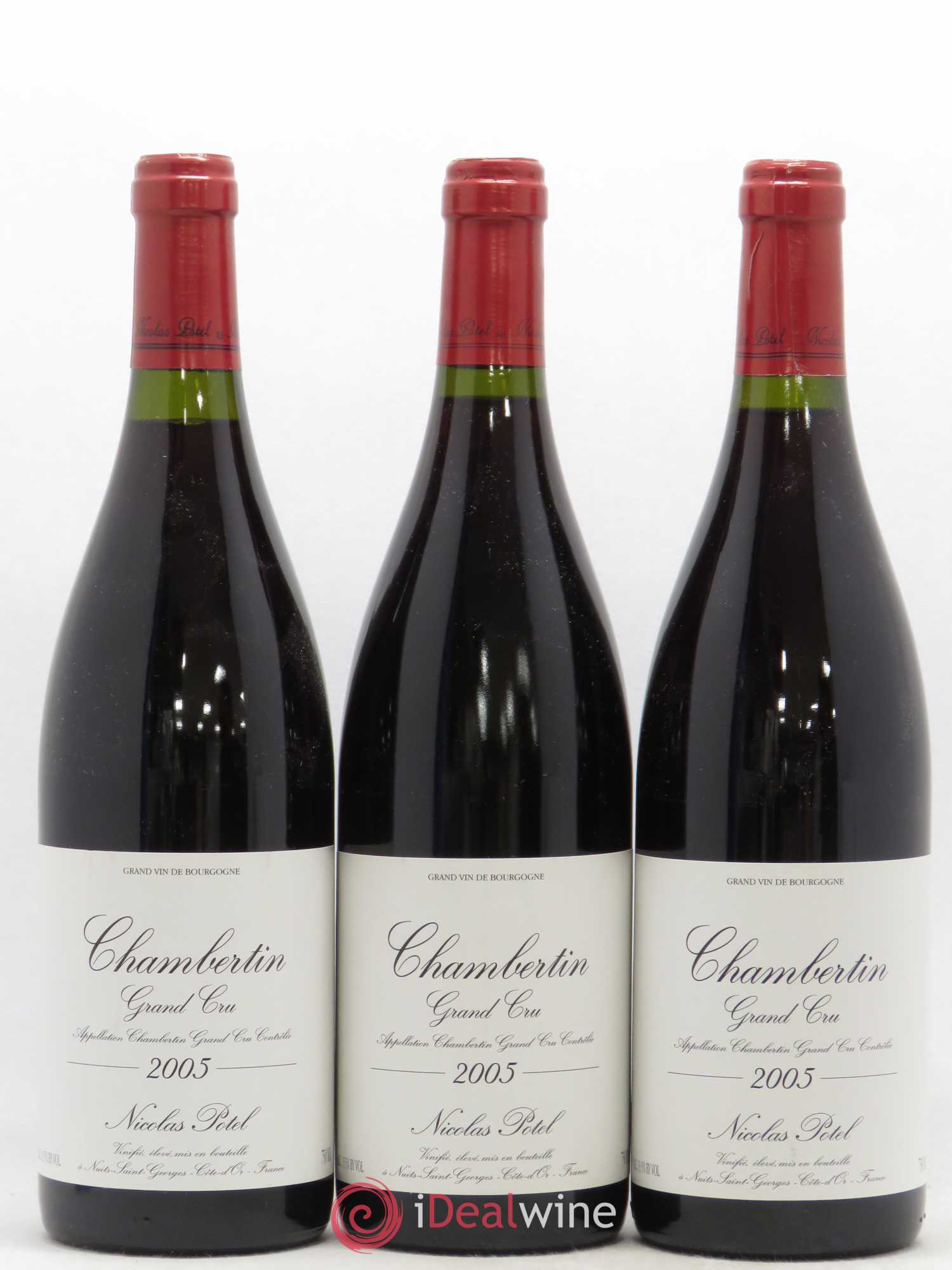 Chambertin Grand Cru Nicolas Potel 2005 - Lot de 3 bouteilles - 0