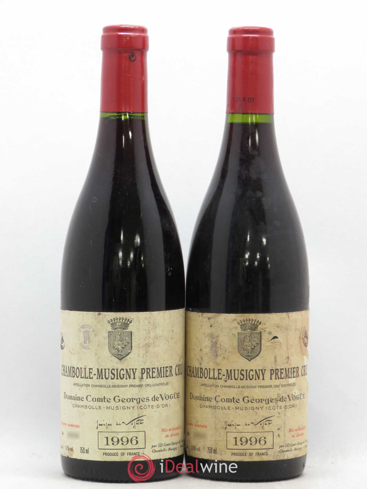 Chambolle-Musigny 1er Cru Comte Georges de Vogüé 1996 - Lot de 2 bouteilles - 0