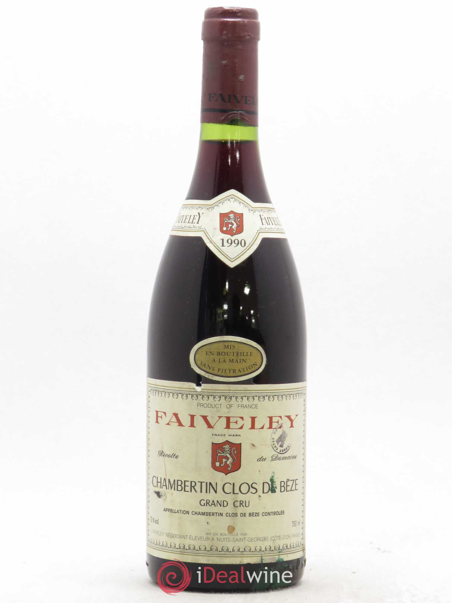 Chambertin Clos de Bèze Grand Cru Faiveley 1990 - Lot de 1 bouteille - 0