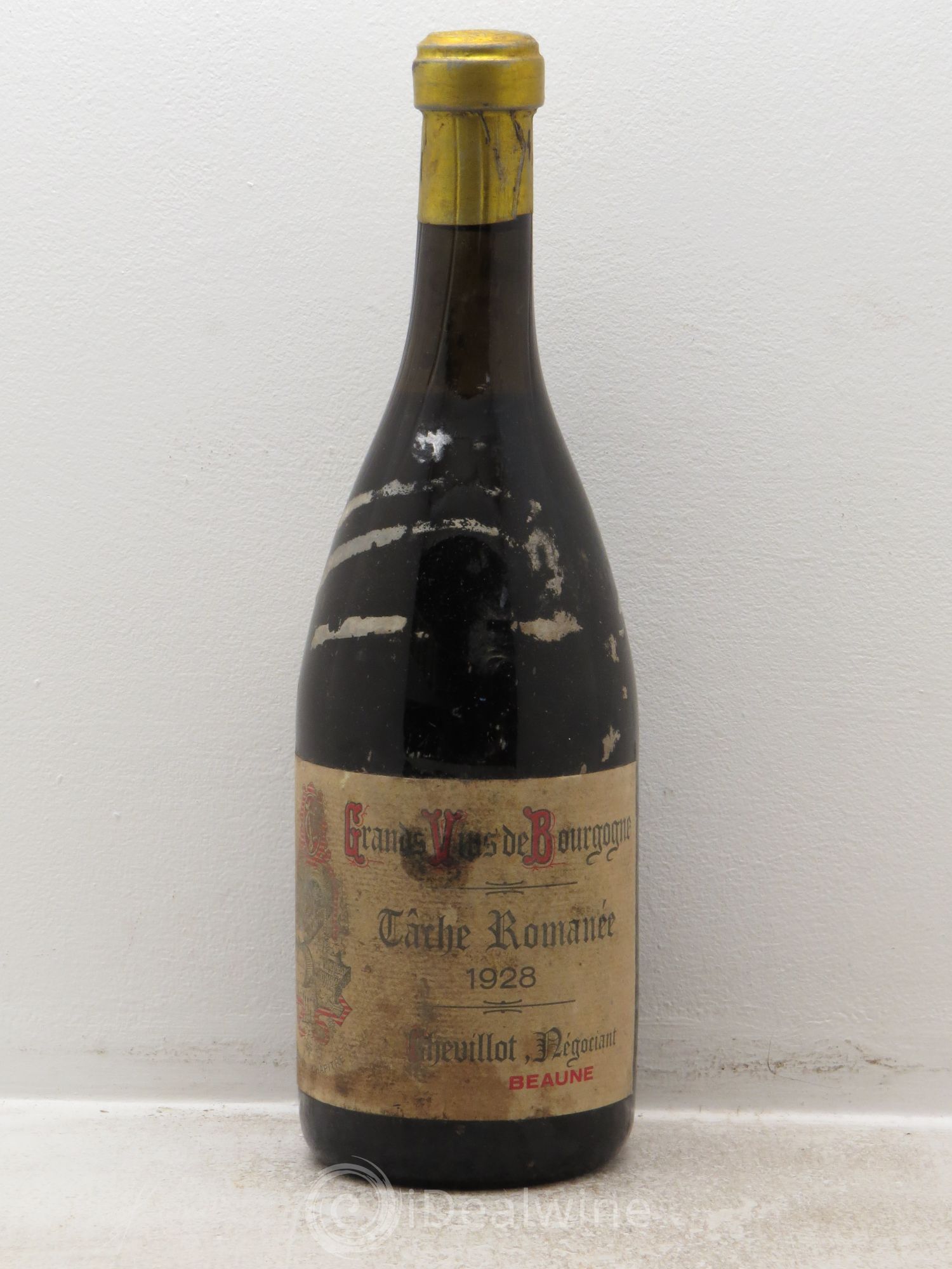 Bourgogne Tâche Romanée - Chevillot Négociant 1928 - Lotto di 1 bottiglia - 0