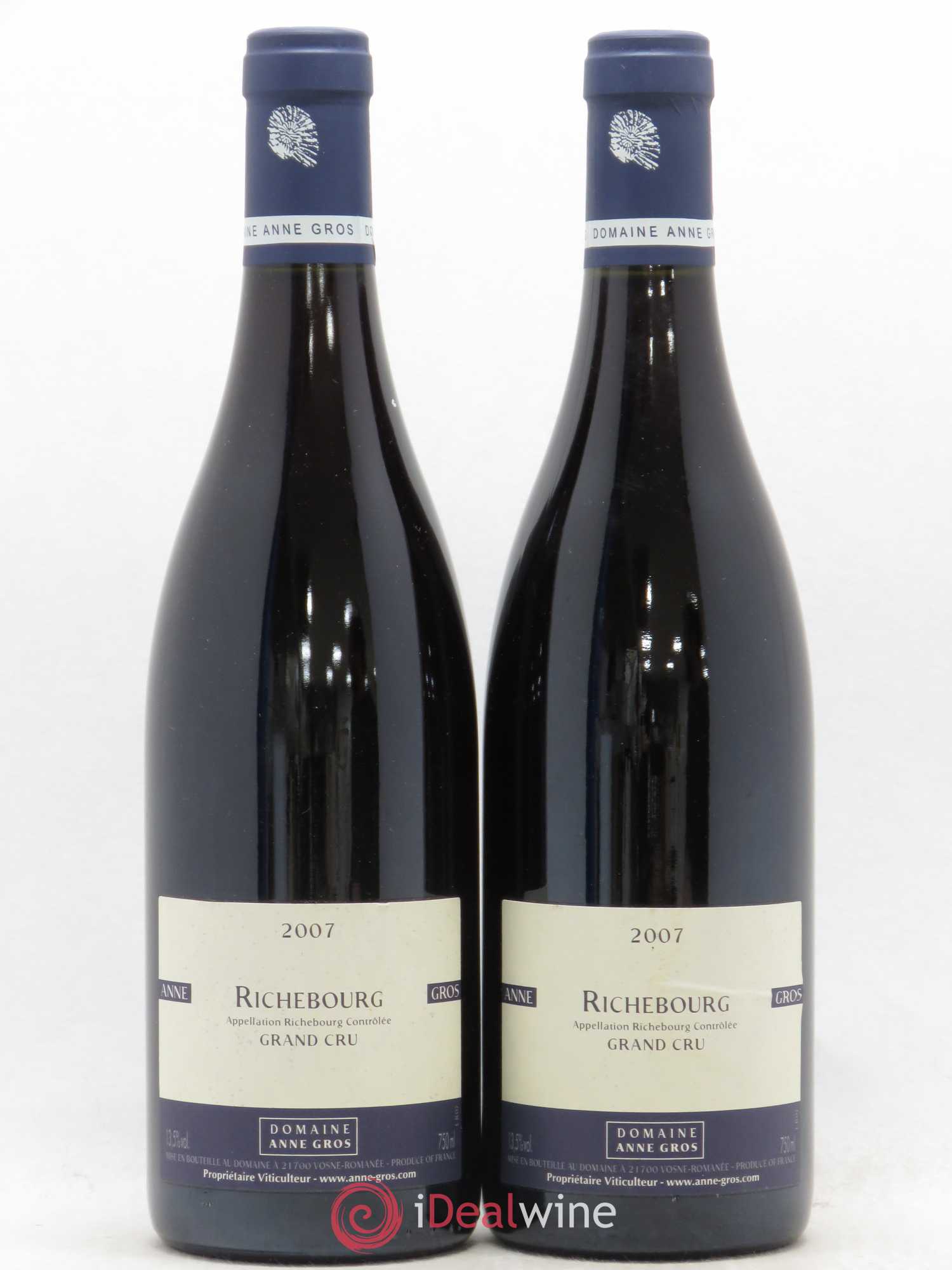 Richebourg Grand Cru Anne Gros 2007 - Lot de 2 bouteilles - 0