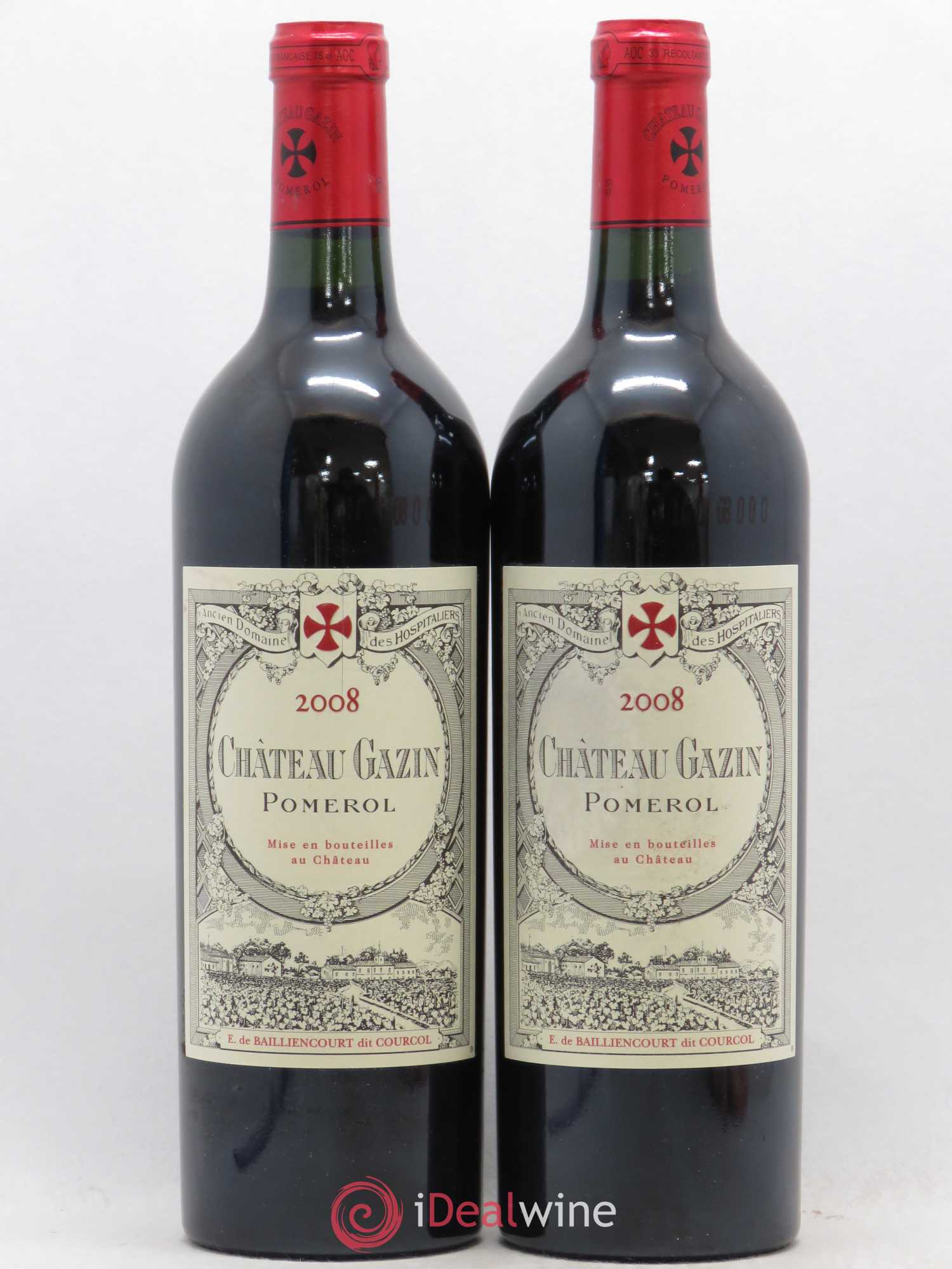 Château Gazin 2008 - Lot de 2 bouteilles - 0