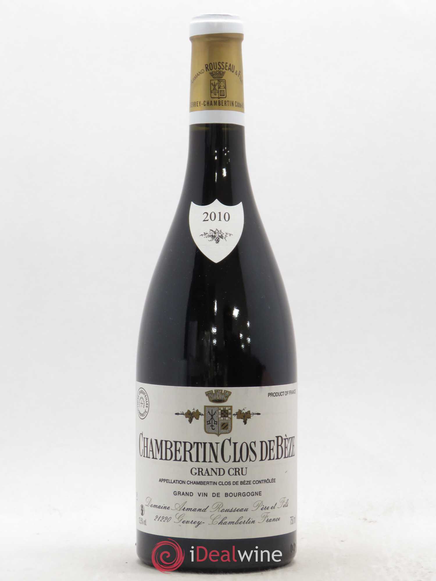 Chambertin Clos de Bèze Grand Cru Armand Rousseau (Domaine) 2010 - Lot de 1 bouteille - 0