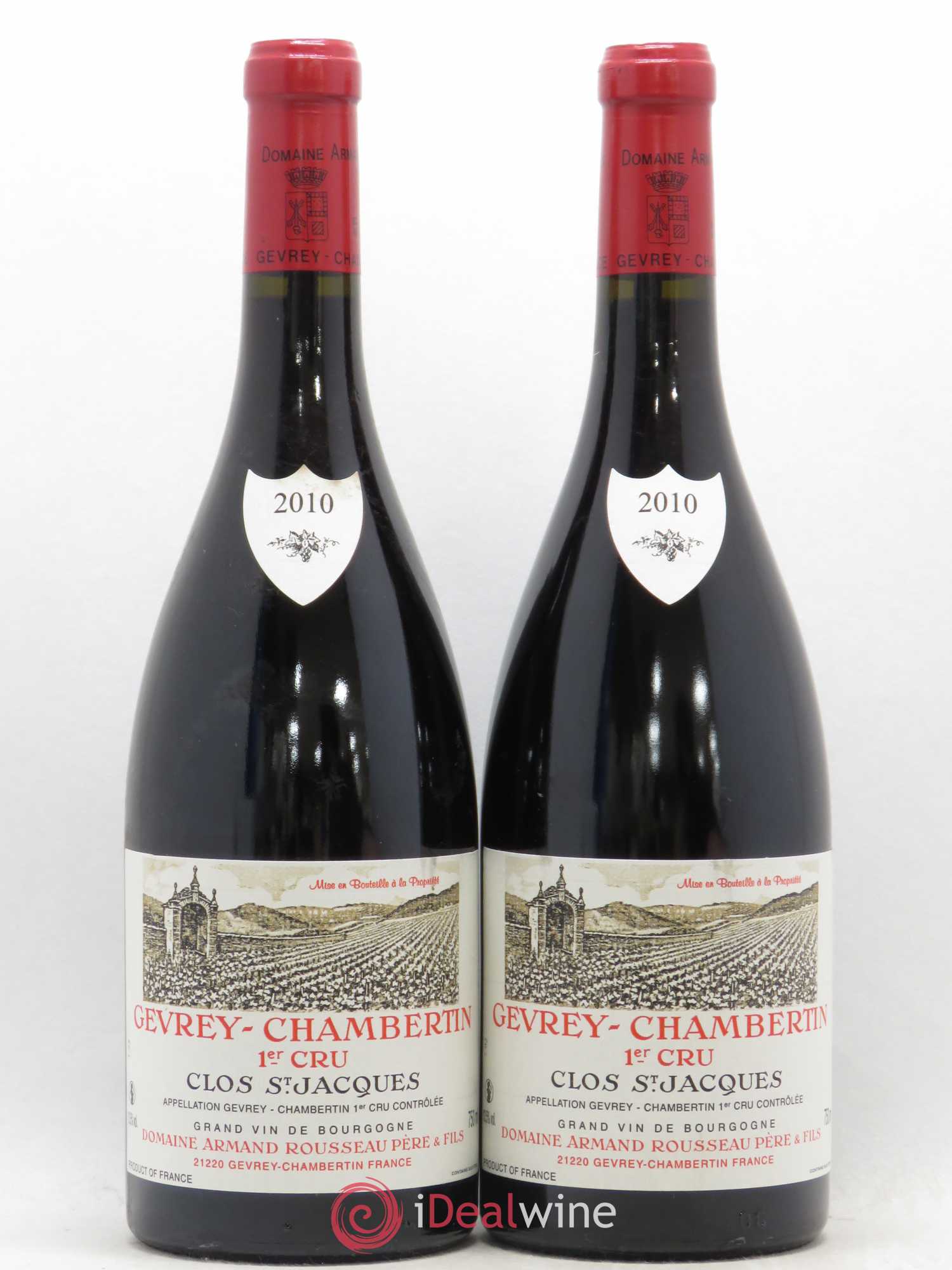 Gevrey-Chambertin 1er Cru Clos Saint-Jacques Armand Rousseau (Domaine) 2010 - Lot de 2 bouteilles - 0