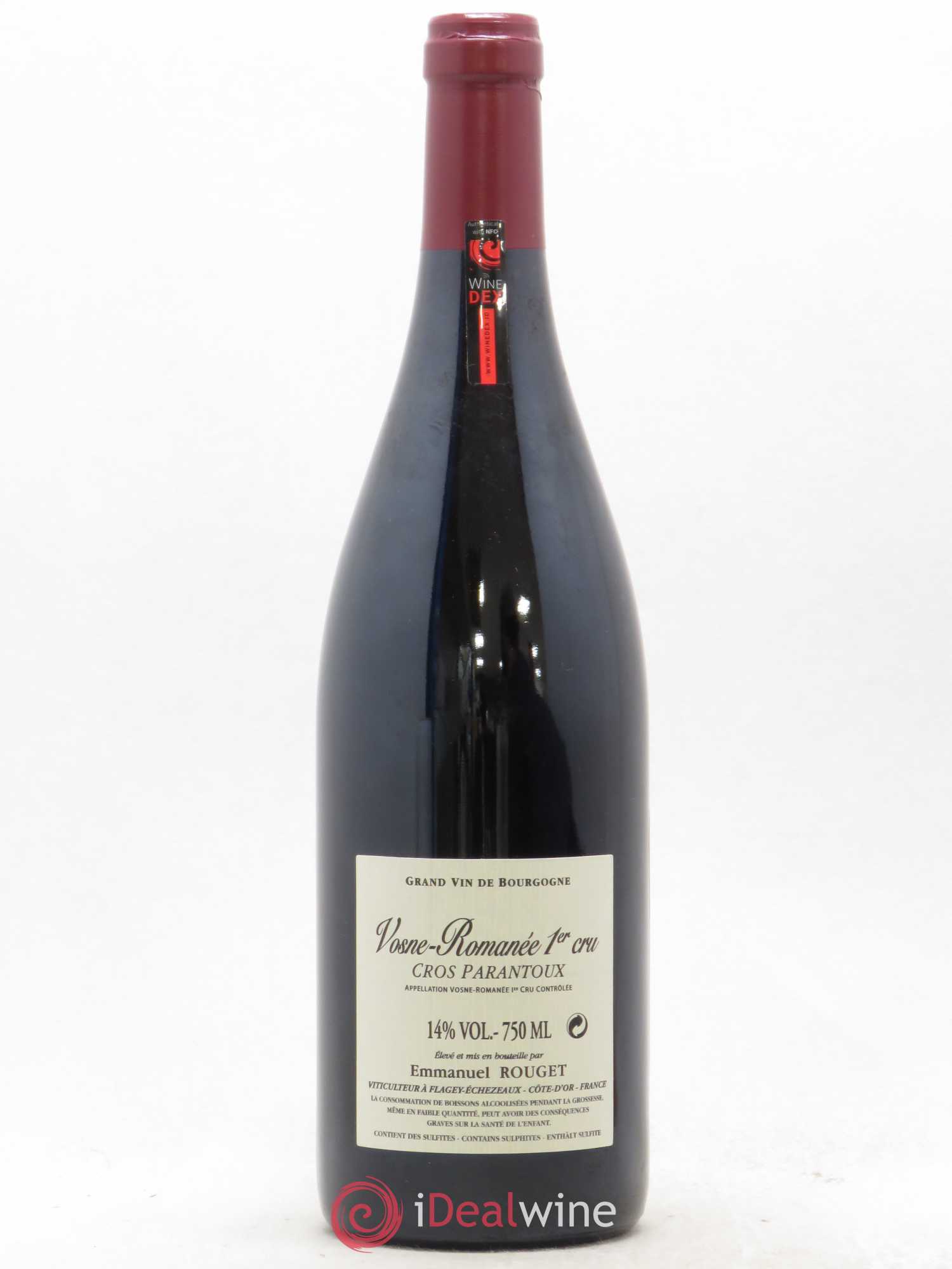 Vosne-Romanée 1er Cru Cros Parantoux Emmanuel Rouget 2010 - Lot de 1 bouteille - 1