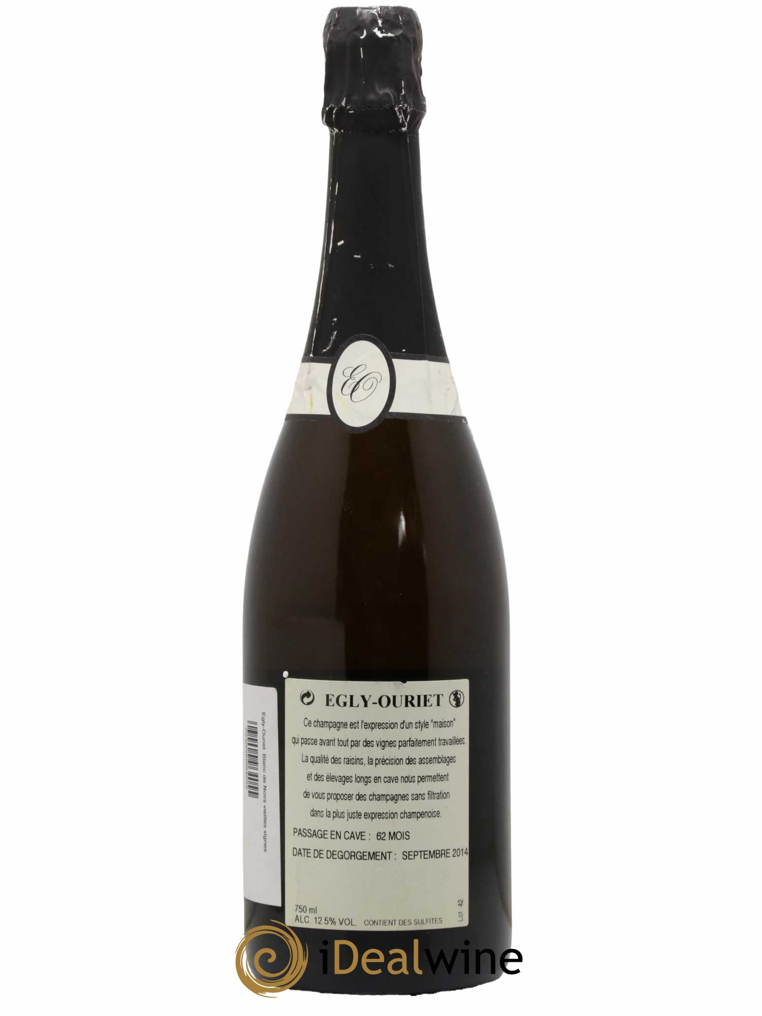 Blanc de Noirs Les Crayères Vieilles vignes Egly-Ouriet - Lot of 1 bottle - 1