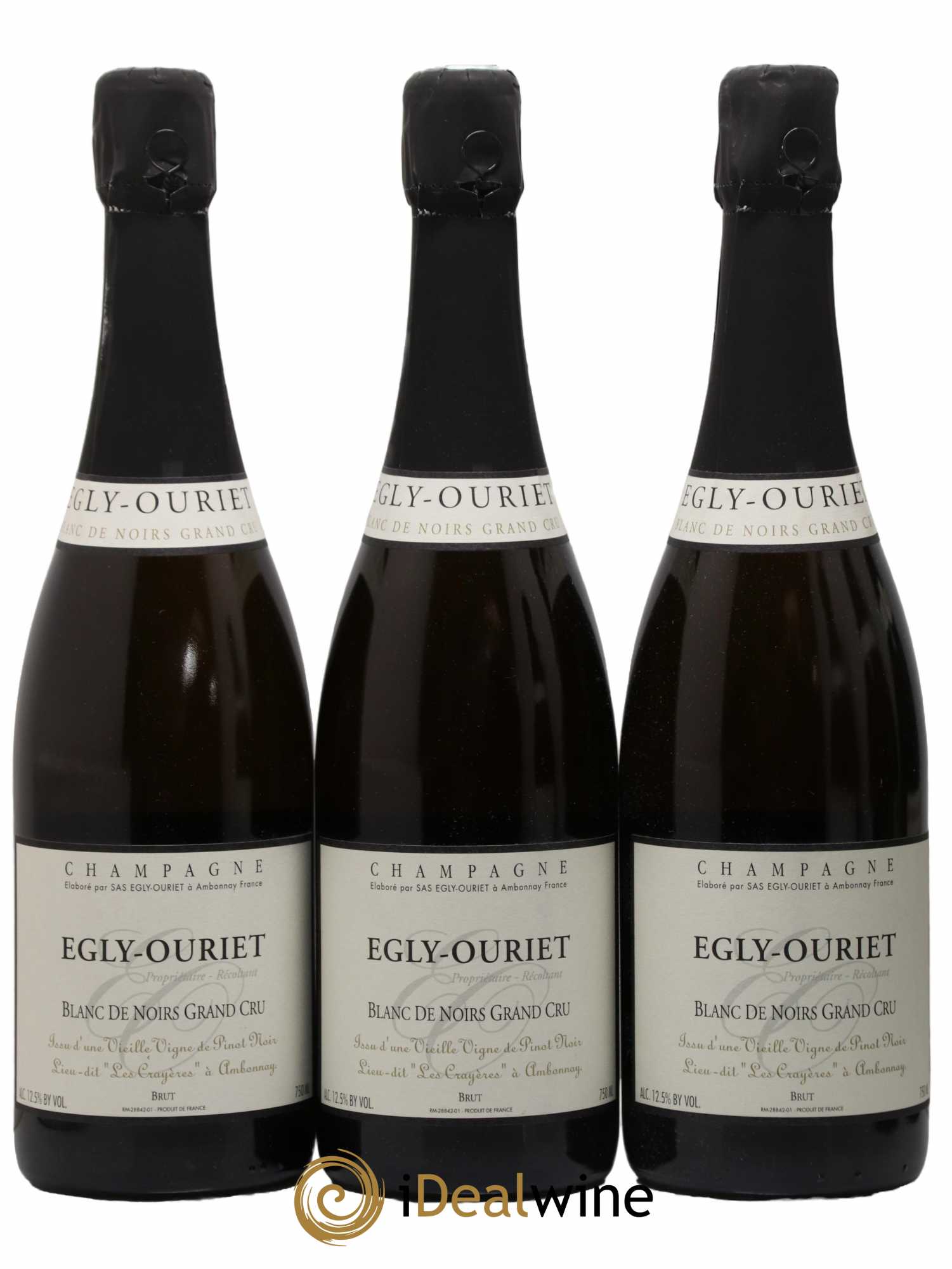 Blanc de Noirs Les Crayères Vieilles vignes Egly-Ouriet - Lot de 6 bouteilles - 1