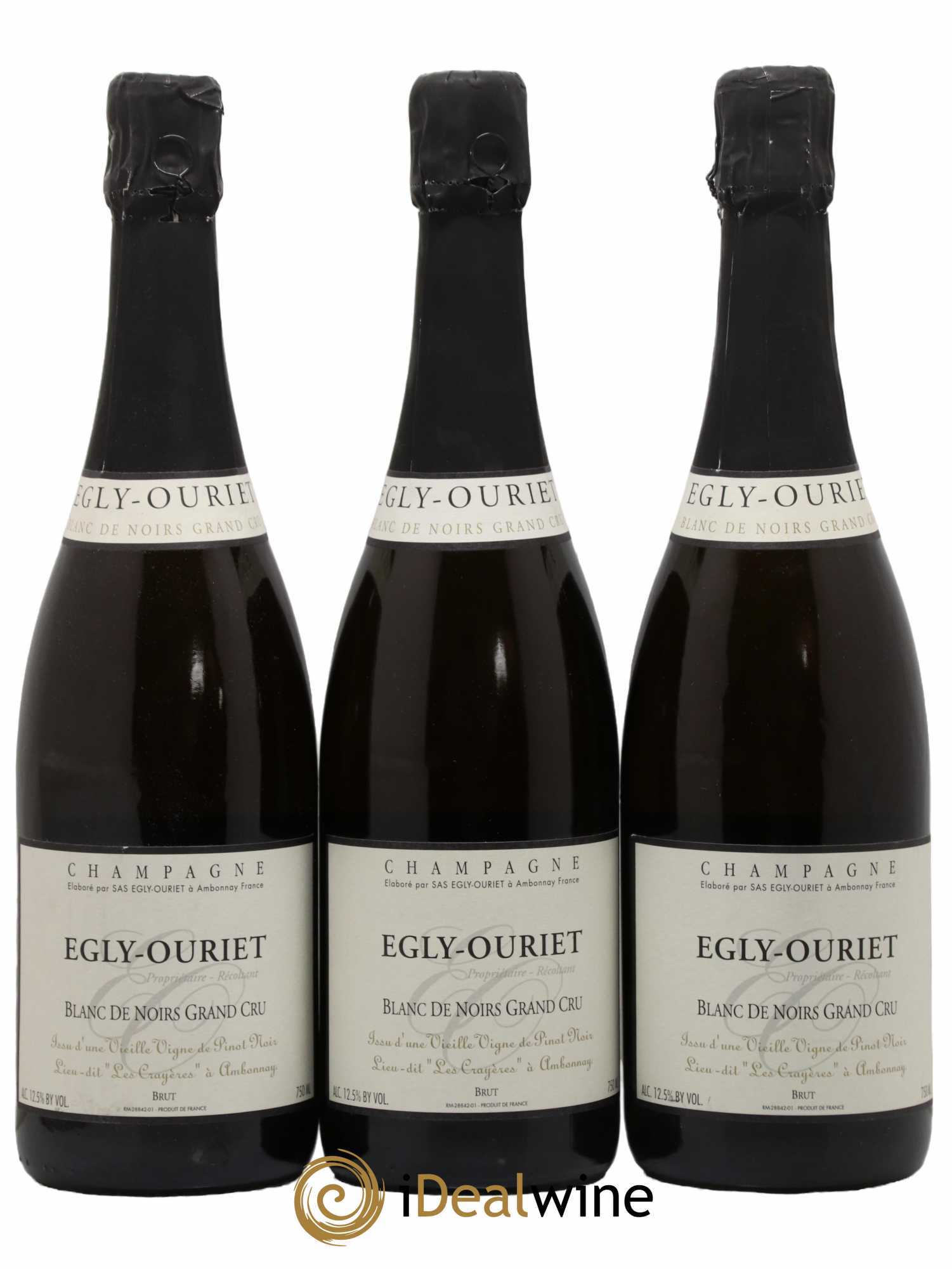 Blanc de Noirs Les Crayères Vieilles vignes Egly-Ouriet - Lot de 6 bouteilles - 3