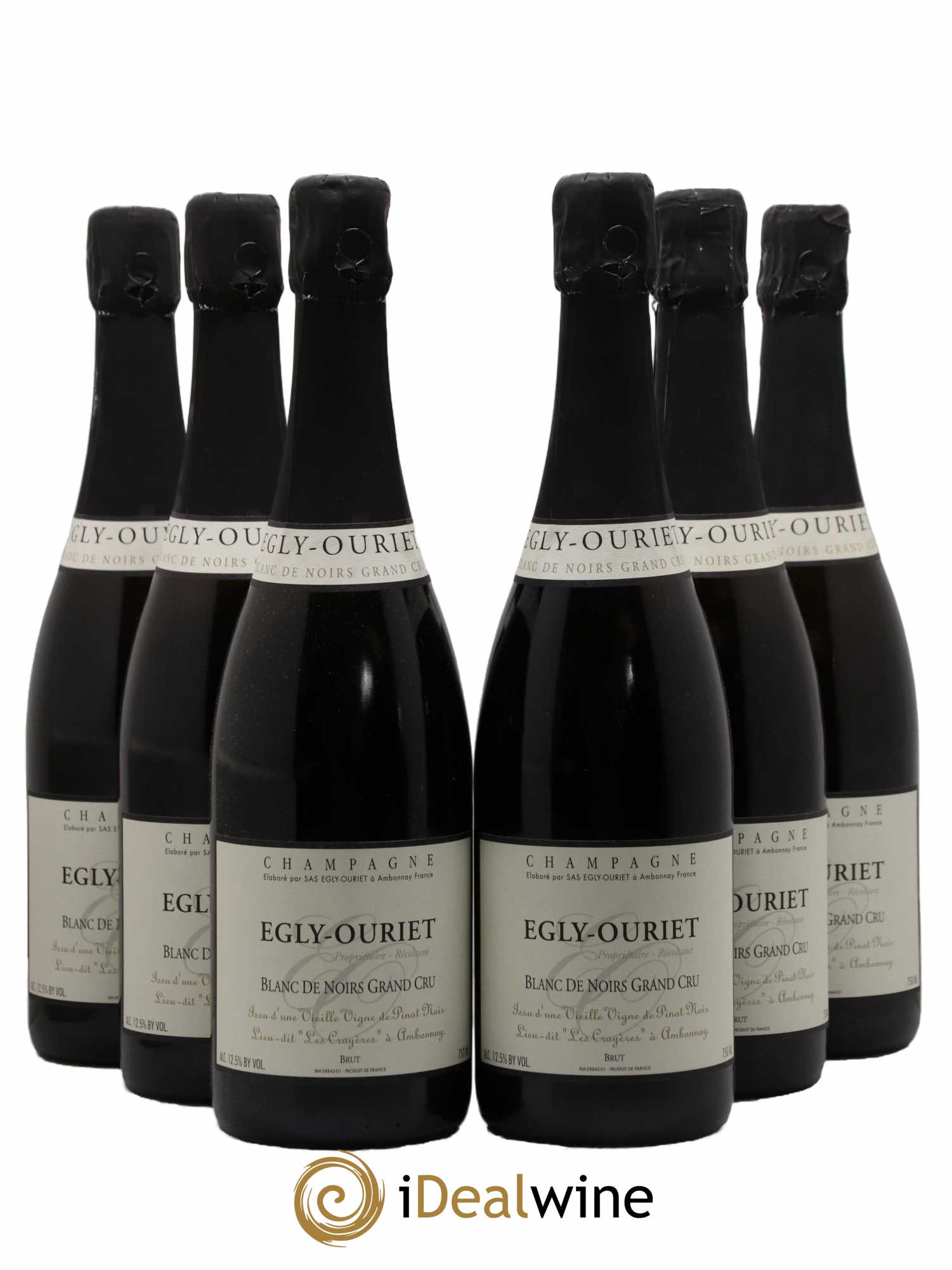 Blanc de Noirs Les Crayères Vieilles vignes Egly-Ouriet - Lot de 6 bouteilles - 0