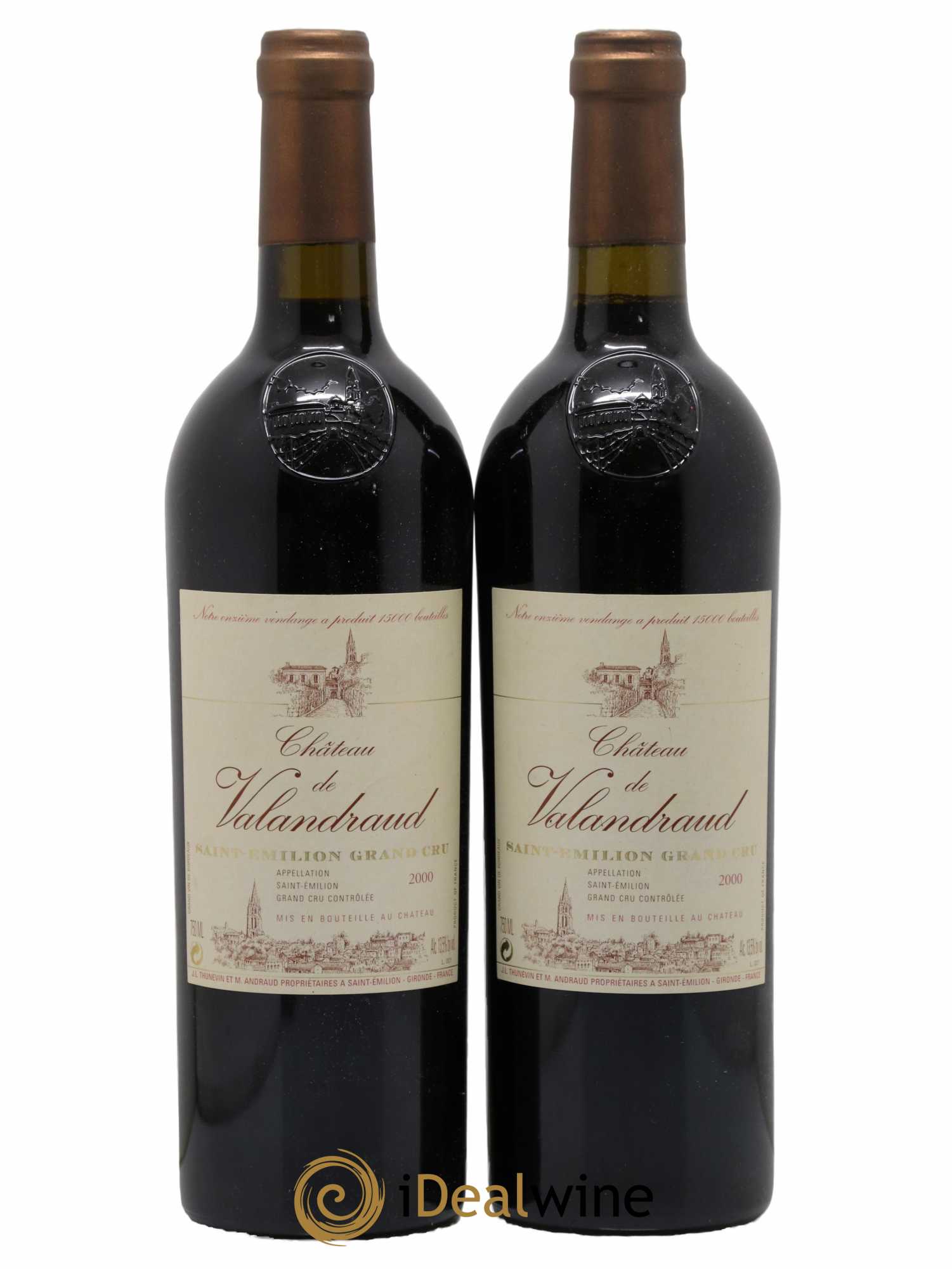 Château de Valandraud 2000 - Lot de 2 bouteilles - 0