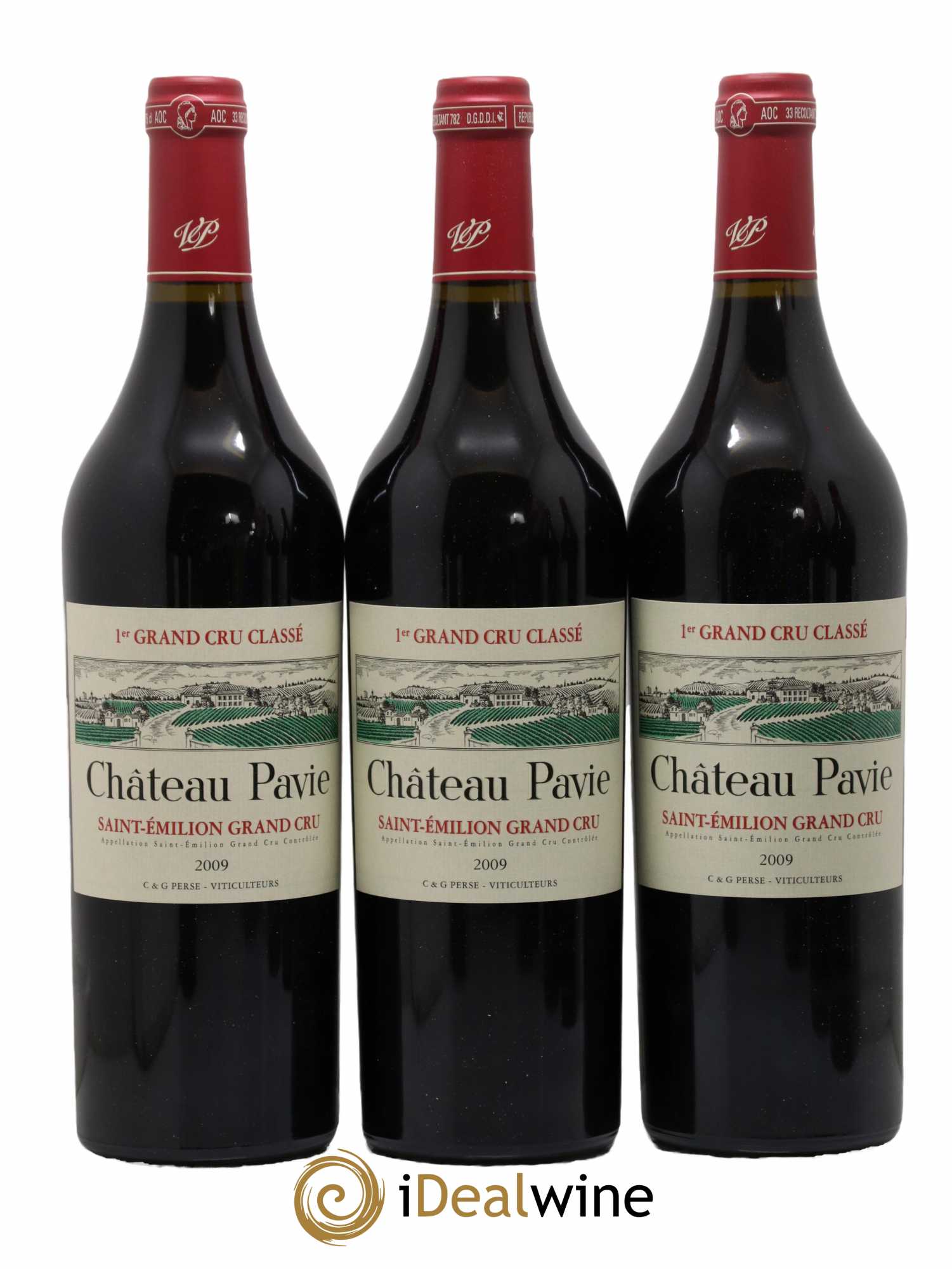 Château Pavie 1er Grand Cru Classé A 2009 - Lot de 6 bouteilles - 1