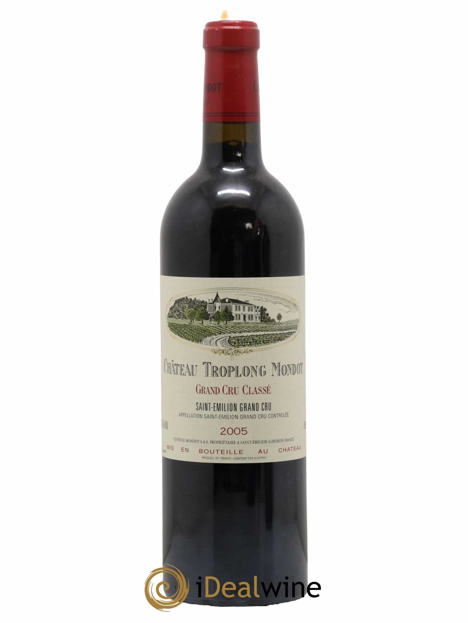 Château Troplong Mondot 1er Grand Cru Classé B 2005 - Lot de 1 bouteille - 0