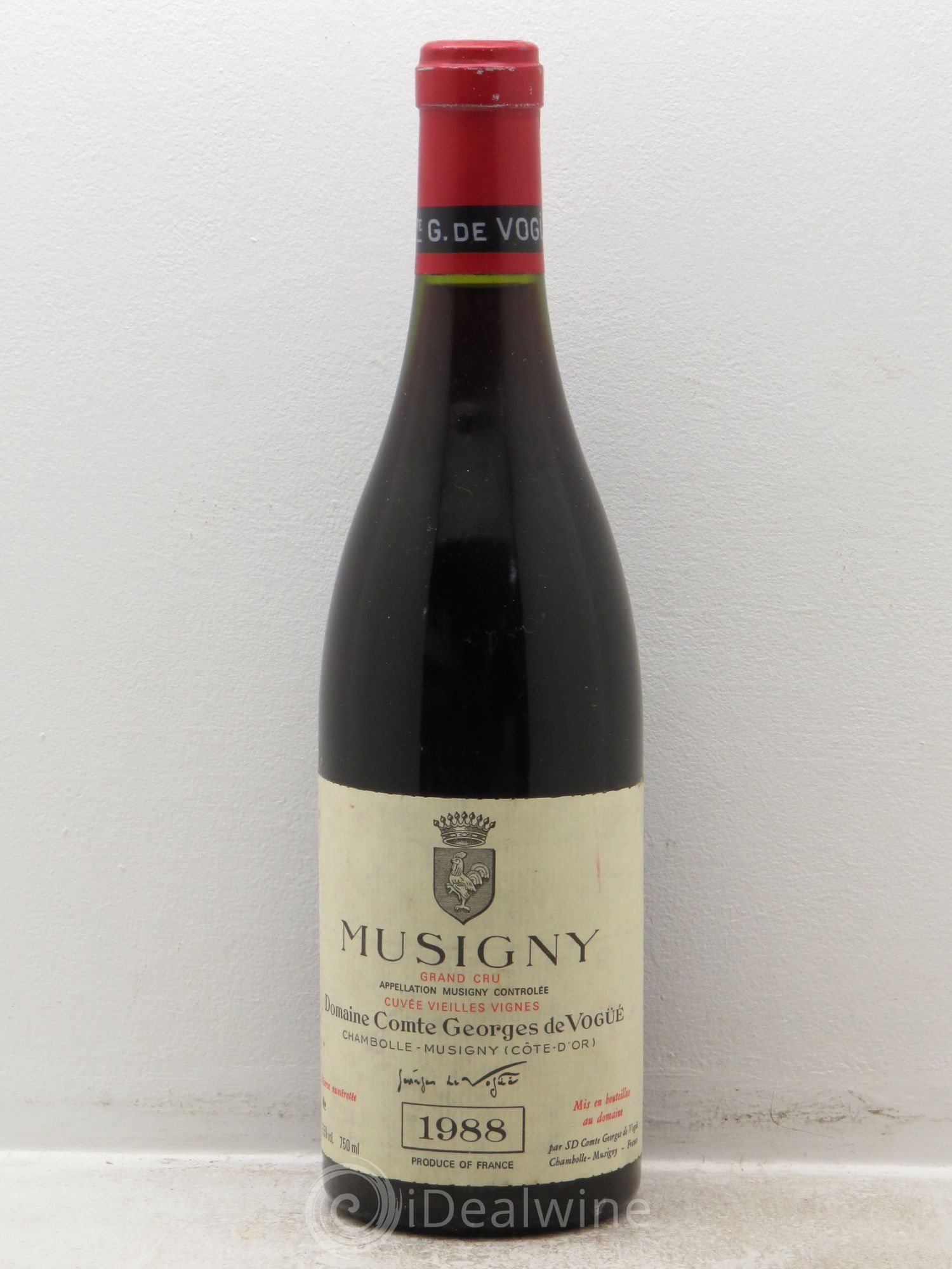 Musigny Grand Cru Cuvée Vieilles Vignes Comte Georges de Vogüé 1988 - Lot de 1 bouteille - 0