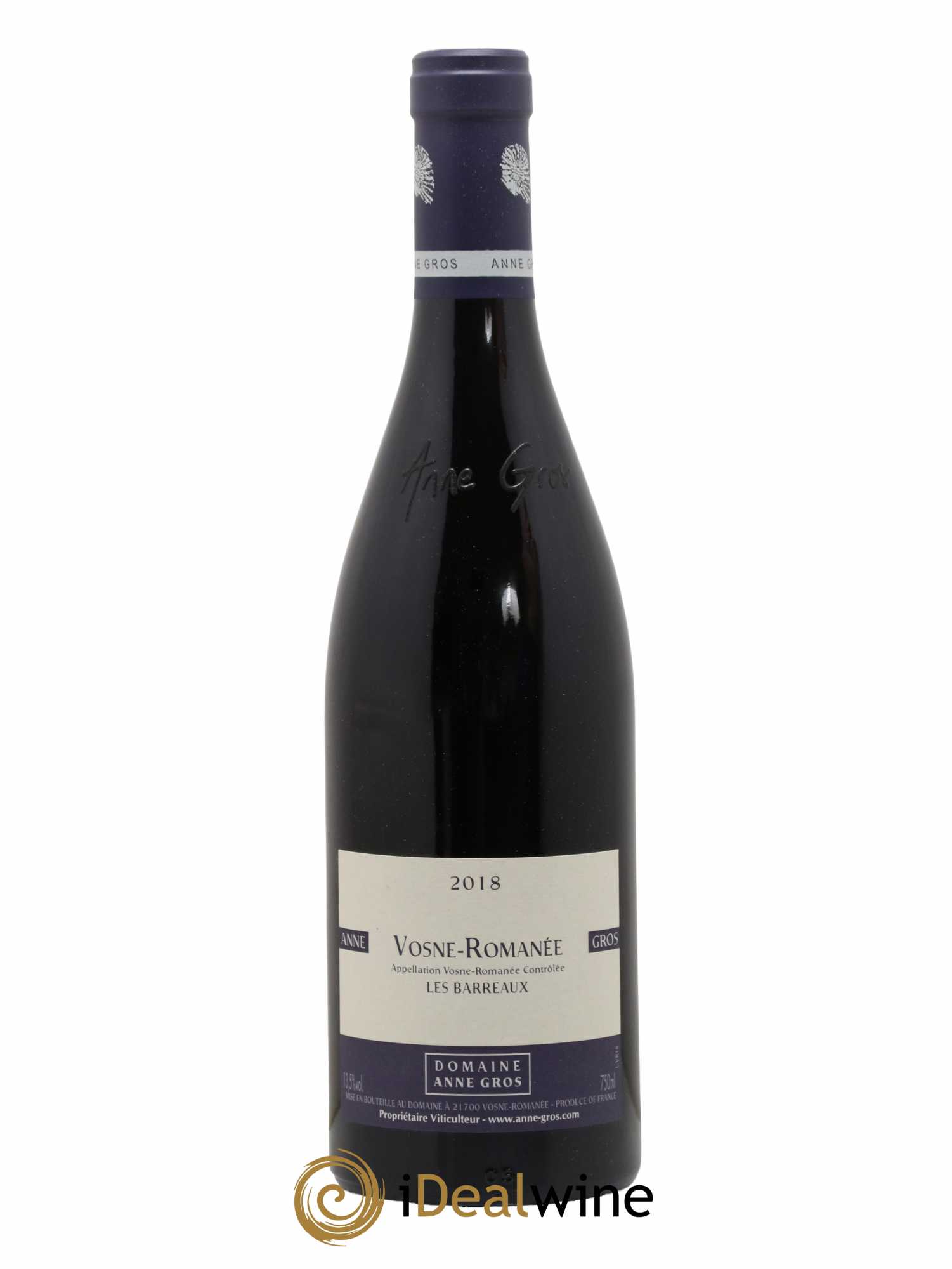 Vosne-Romanée Les Barreaux Anne Gros 2018 - Lot de 1 bouteille - 0