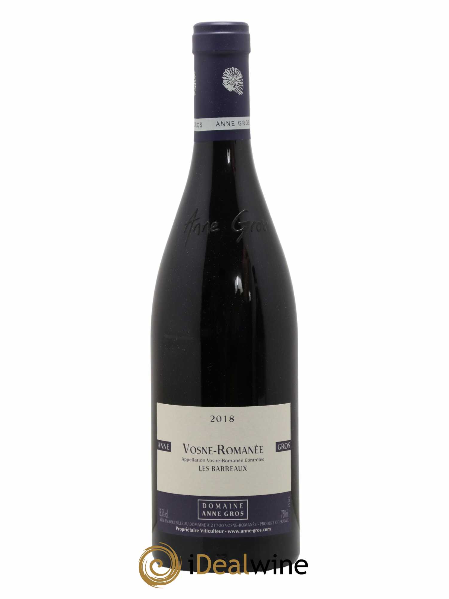 Vosne-Romanée Les Barreaux Anne Gros 2018 - Lot de 1 bouteille - 0