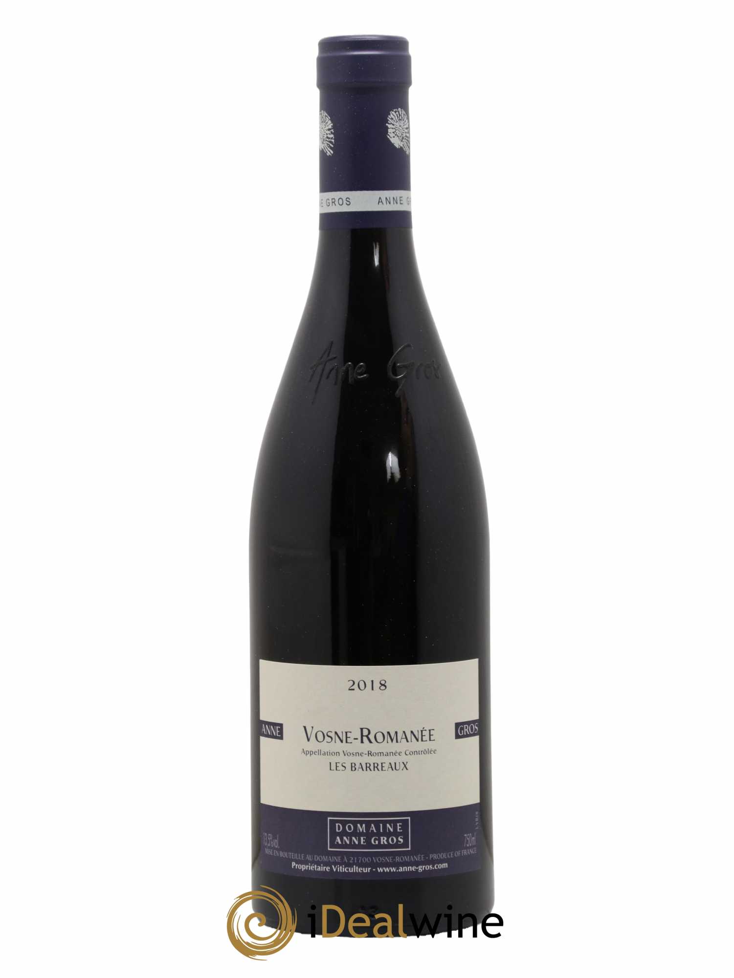 Vosne-Romanée Les Barreaux Anne Gros 2018 - Lot de 1 bouteille - 0