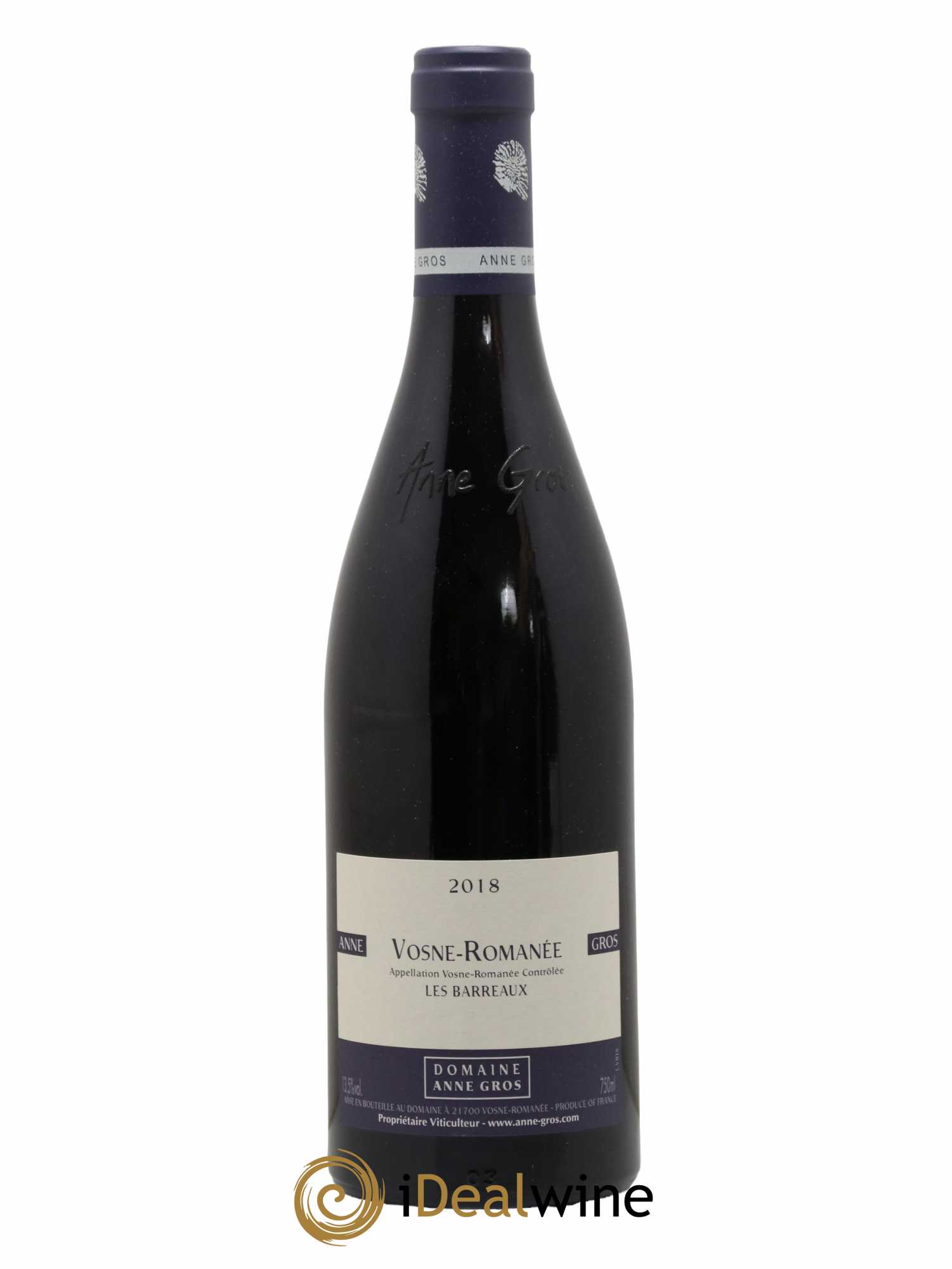 Vosne-Romanée Les Barreaux Anne Gros 2018 - Lot de 1 bouteille - 0