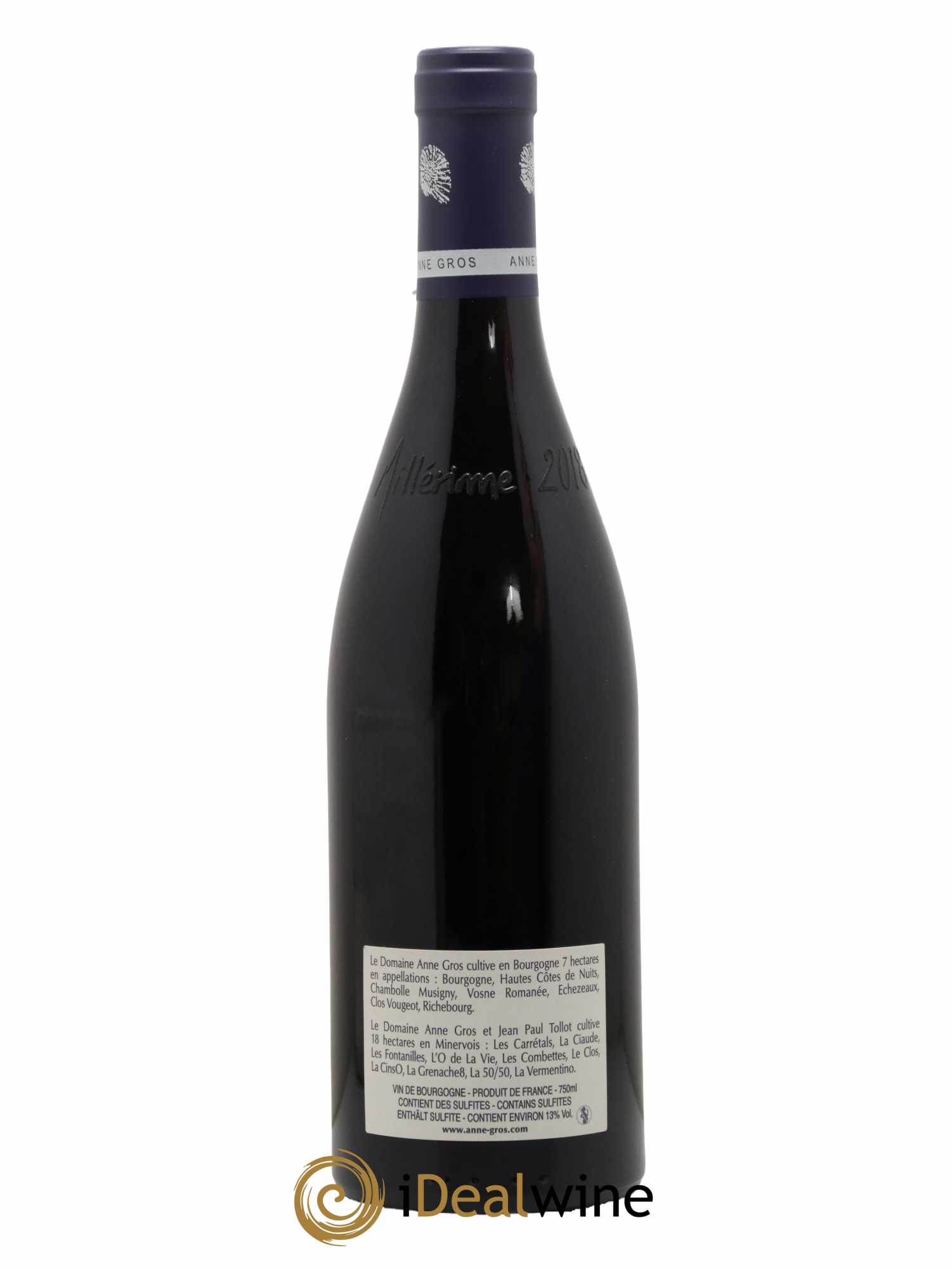 Richebourg Grand Cru Anne Gros 2018 - Lot de 1 bouteille - 1