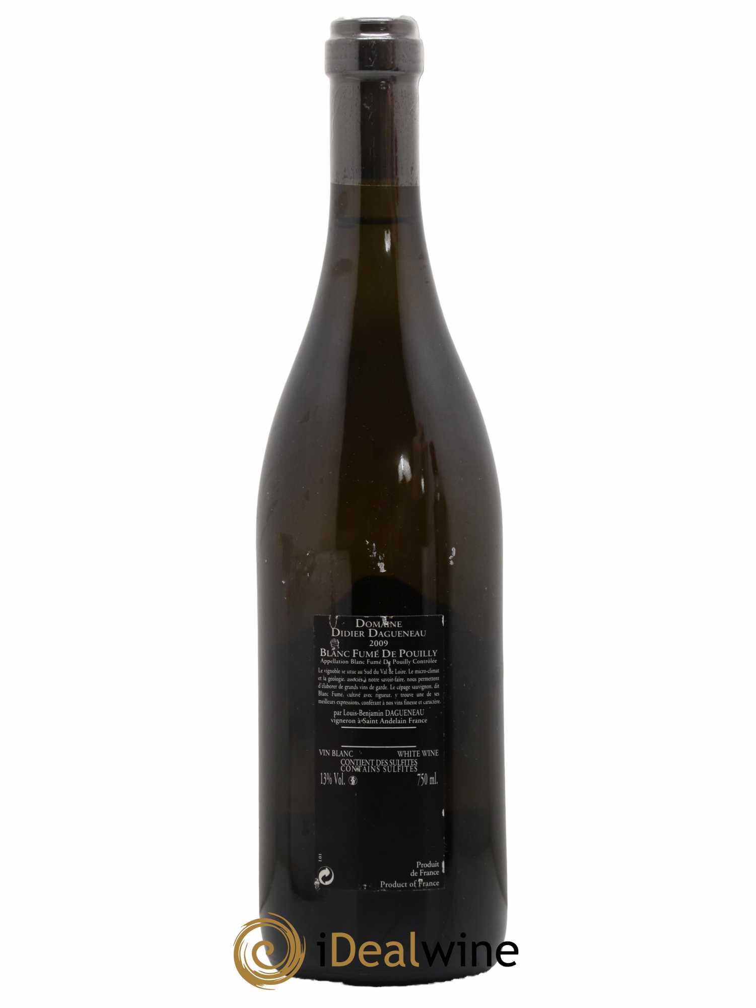 Vin de France (anciennement Pouilly-Fumé) Silex Dagueneau (Domaine Didier - Louis-Benjamin) 2009 - Lot de 1 bouteille - 1