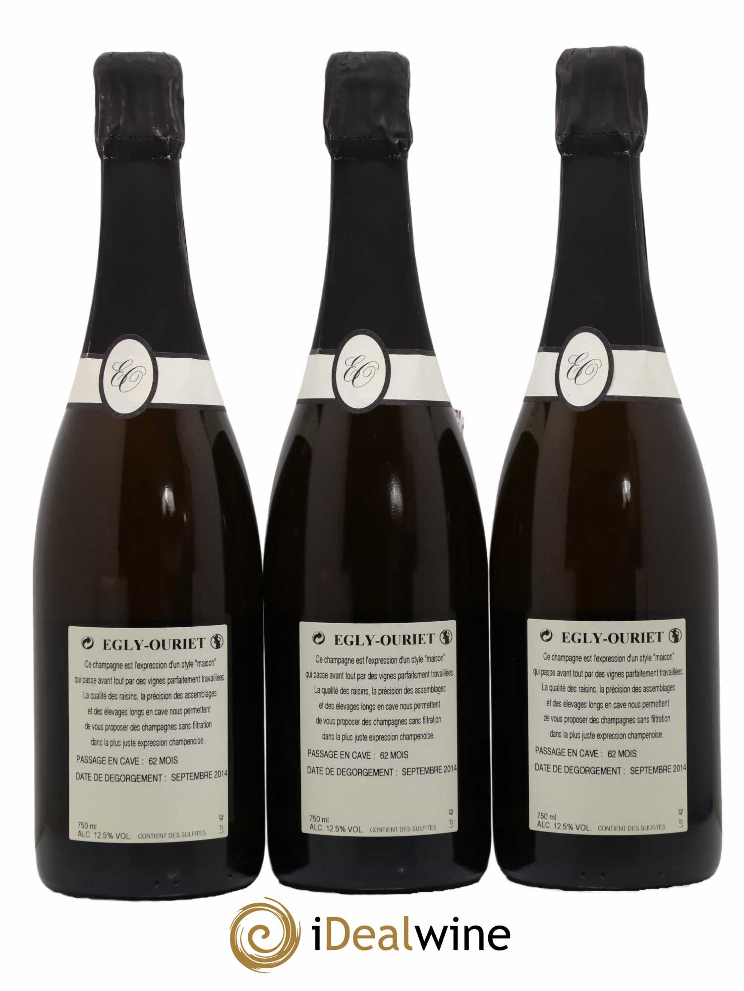 Blanc de Noirs Les Crayères Vieilles vignes Egly-Ouriet - Lot de 3 bouteilles - 1
