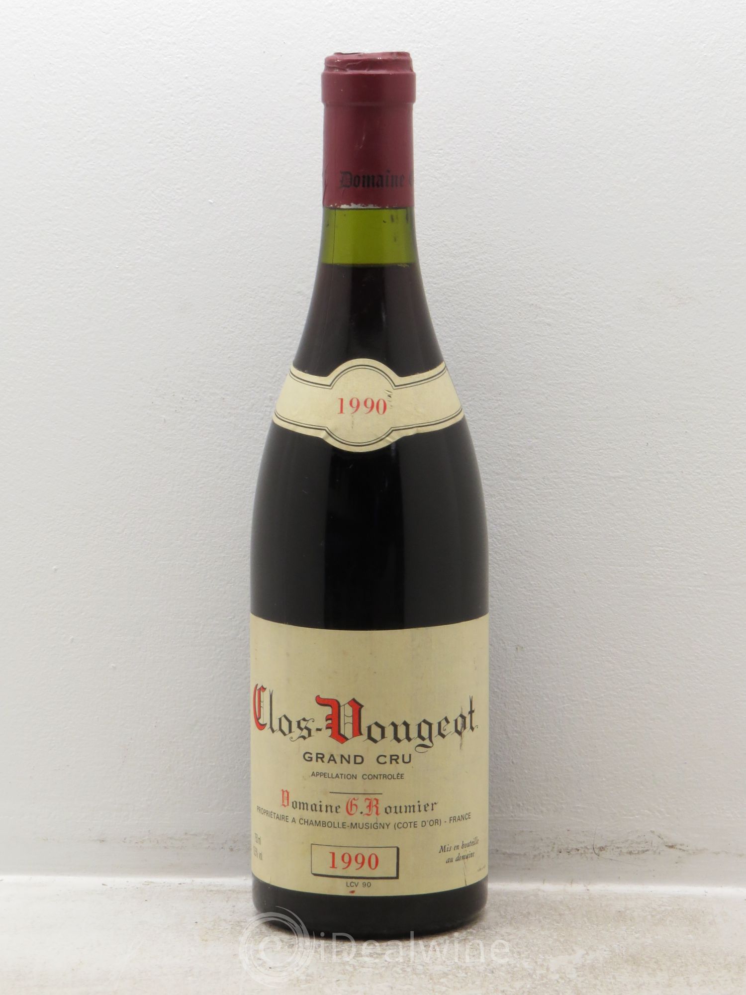 Clos de Vougeot Grand Cru Georges Roumier (Domaine) 1990 - Lot de 1 bouteille - 0
