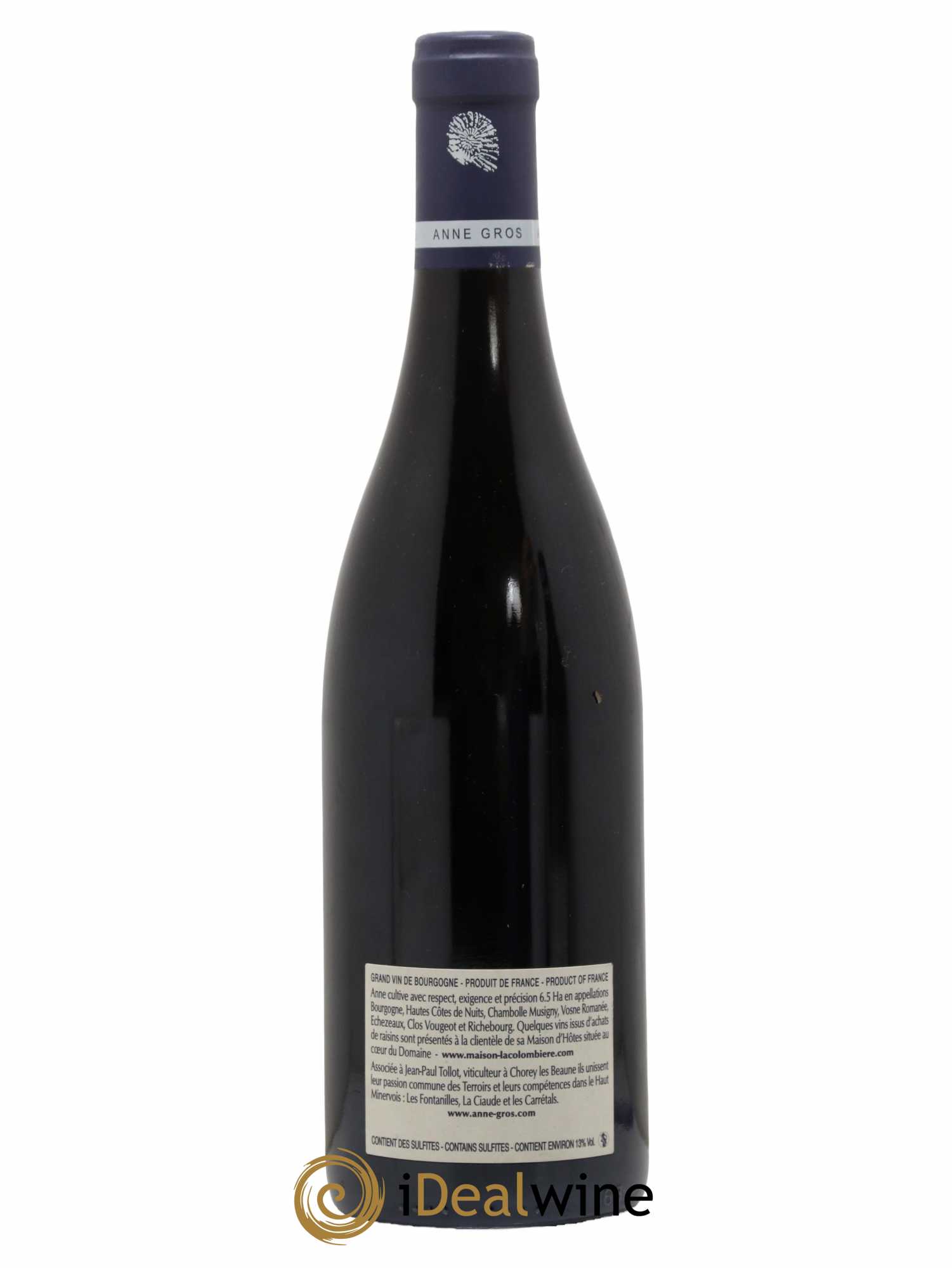 Clos de Vougeot Grand Cru Le Grand Maupertui Anne Gros 2010 - Lot de 1 bouteille - 1