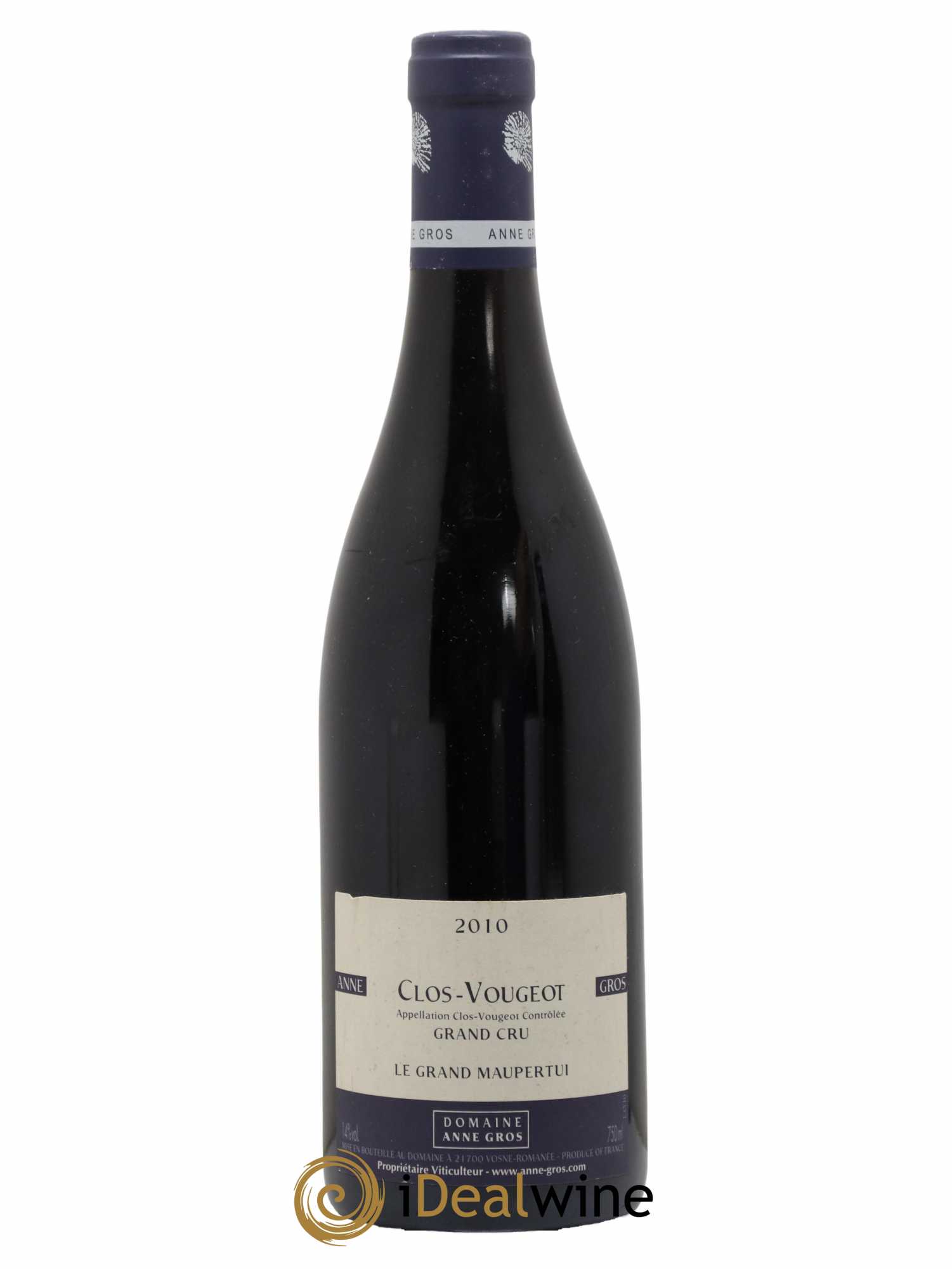 Clos de Vougeot Grand Cru Le Grand Maupertui Anne Gros 2010 - Lot de 1 bouteille - 0